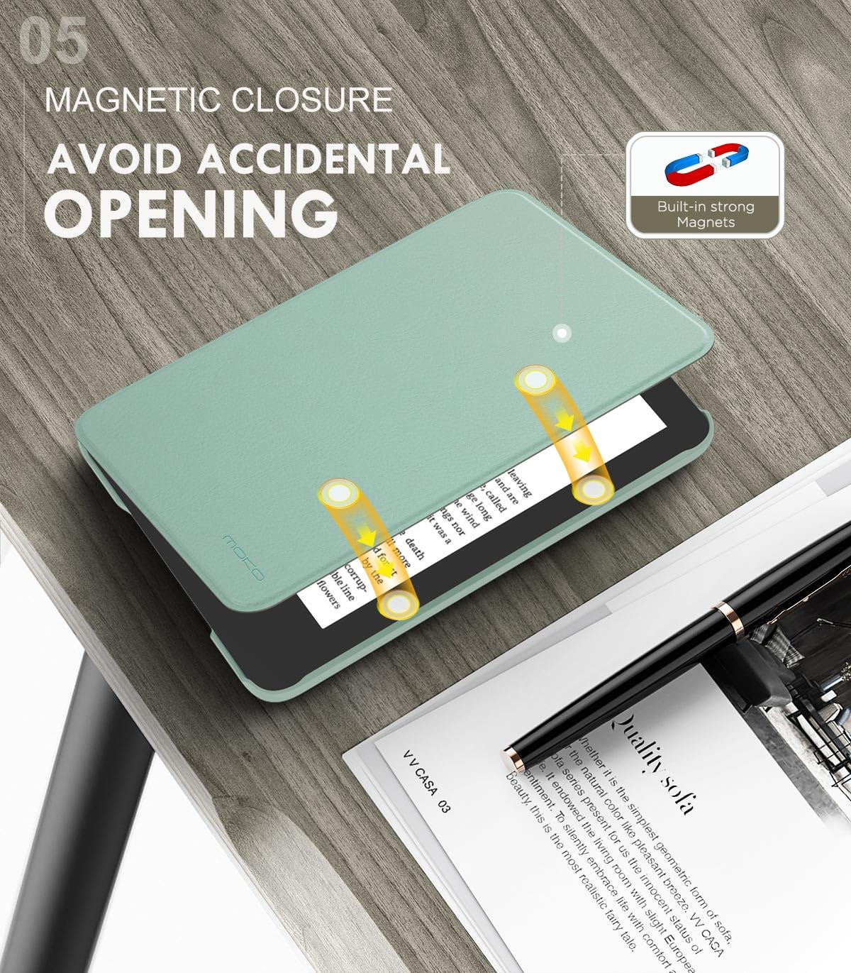Foto 5 | Funda Moko Para Kindle 11.ª Generación 2024/2022 Con Función De Encendido Y Apagado Automáticos - Venta Internacional.