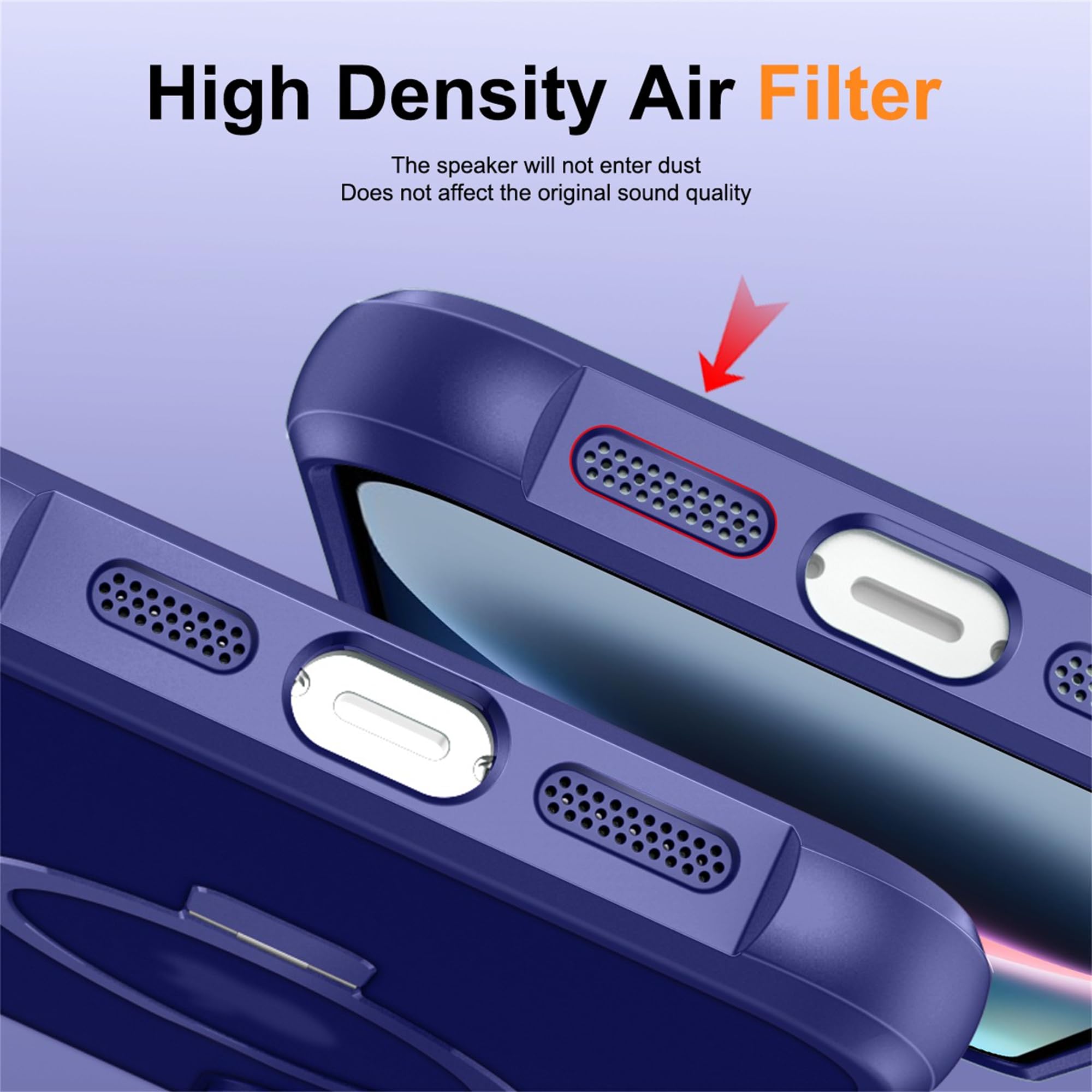 Foto 8 pulgar | Funda De Teléfono Skylmw Compatible Con Iphone 15 Con Magsafe Navy - Venta Internacional.