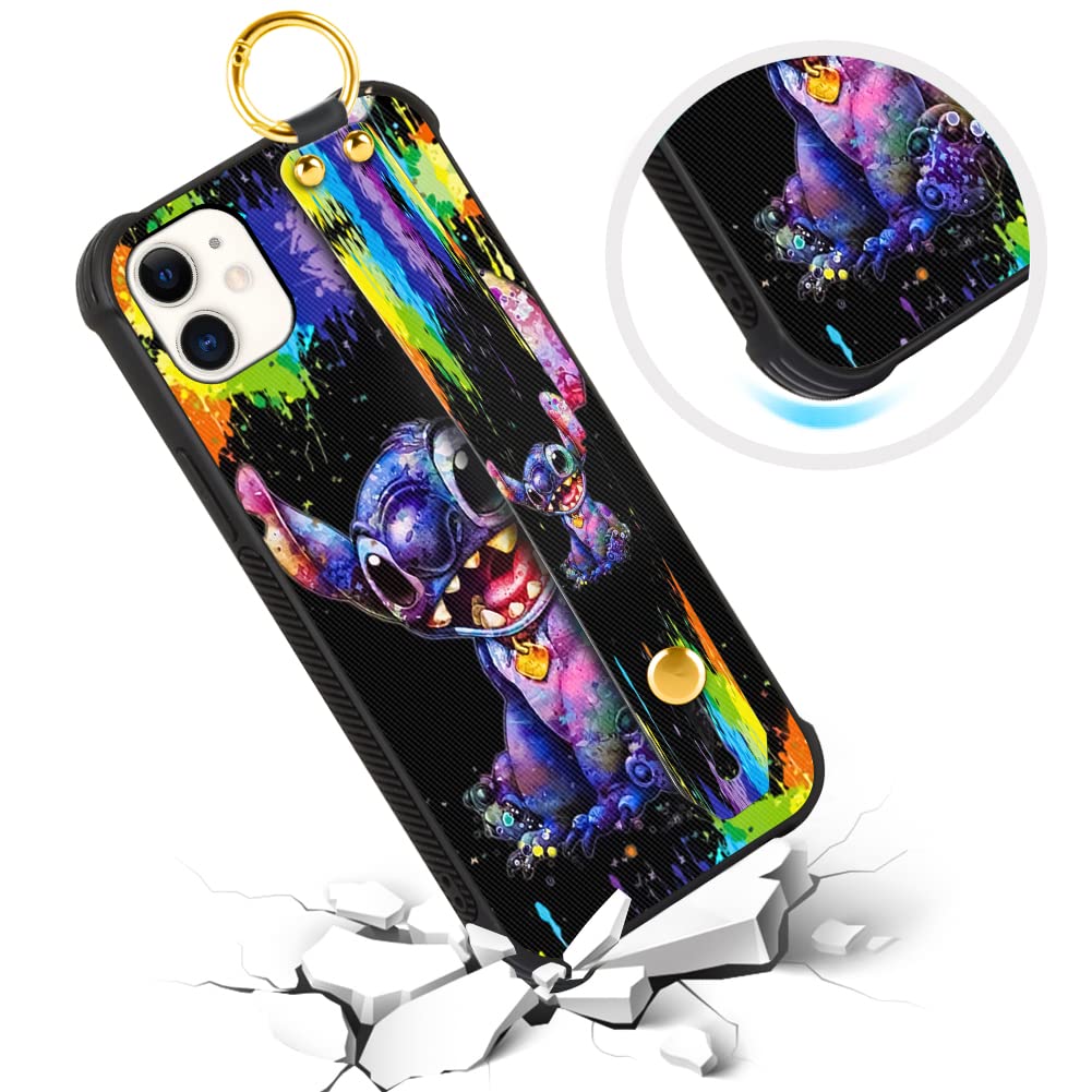 Foto 3 pulgar | Funda De Teléfono Cuwana Cartoon Para Iphone 12/12 Pro De 6.1 Pulgadas Con Cordón - Venta Internacional.