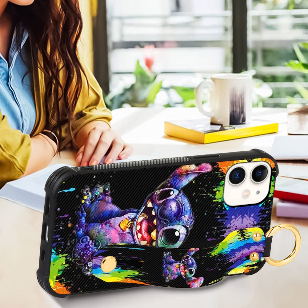 Foto 5 pulgar | Funda De Teléfono Cuwana Cartoon Para Iphone 12/12 Pro De 6.1 Pulgadas Con Cordón - Venta Internacional.