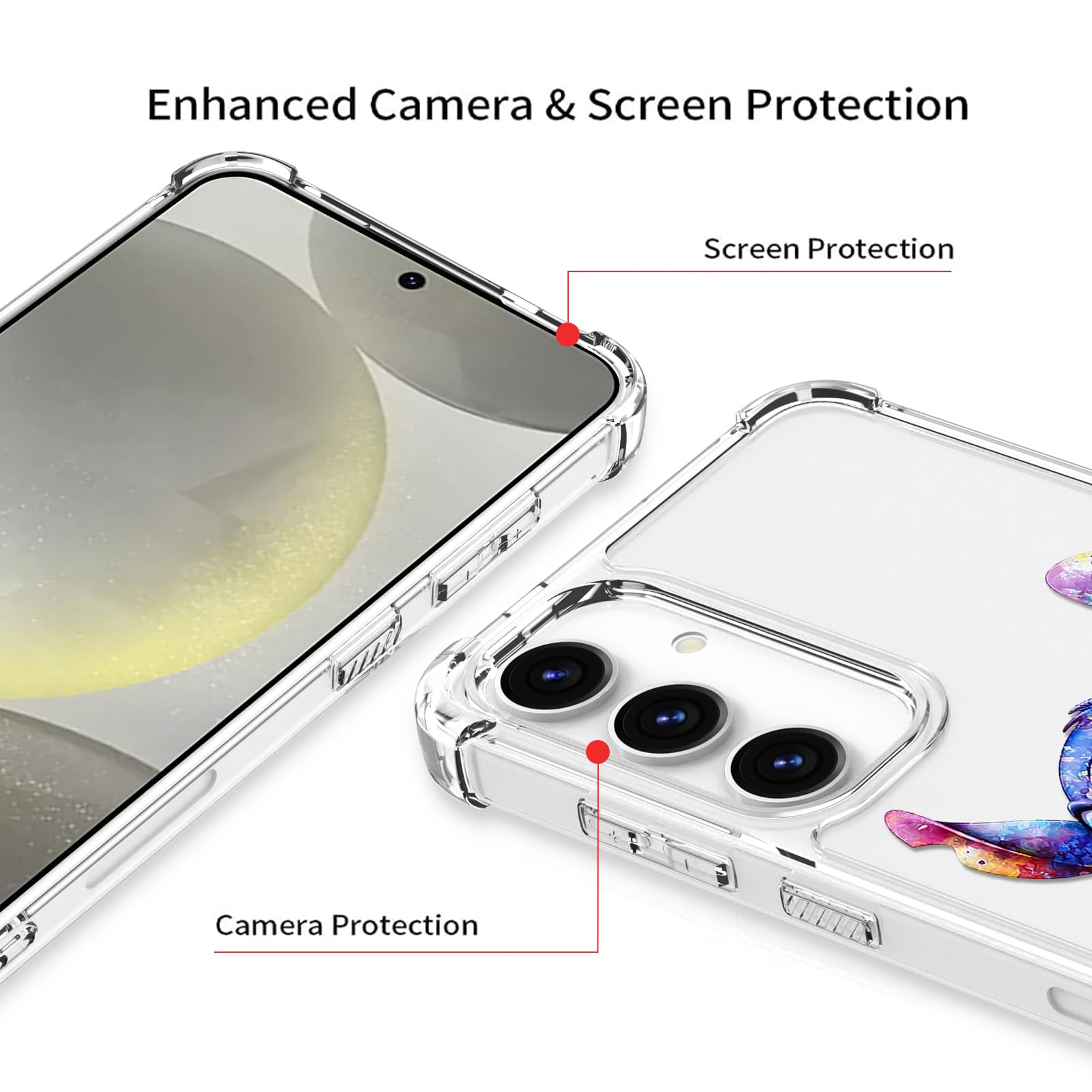 Foto 5 pulgar | Funda De Teléfono Transparente Cuwana Para Samsung Galaxy S24 - Venta Internacional.