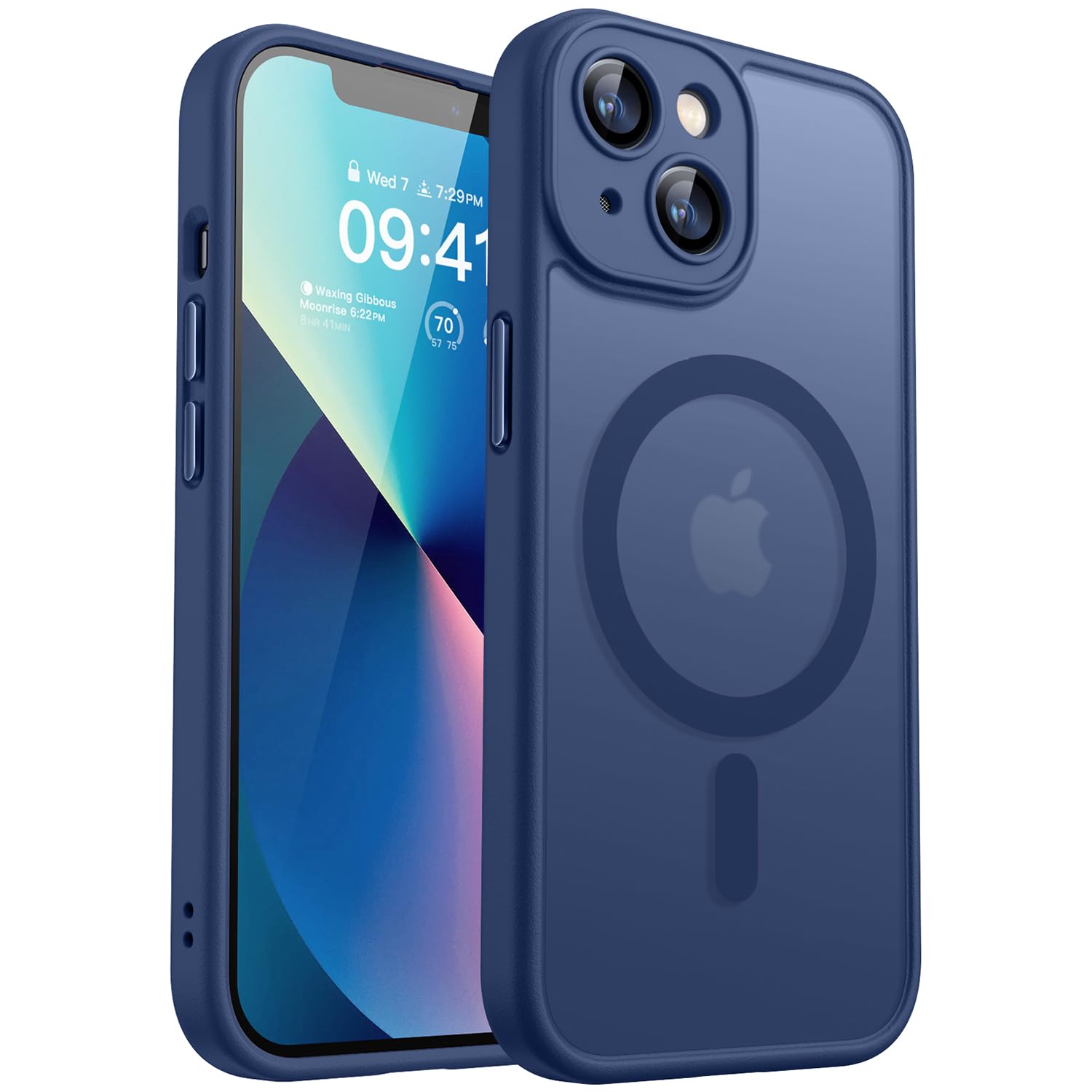 Funda Magnética Canshn Para Iphone 13 6.1 - Azul Oscuro - Venta Internacional.