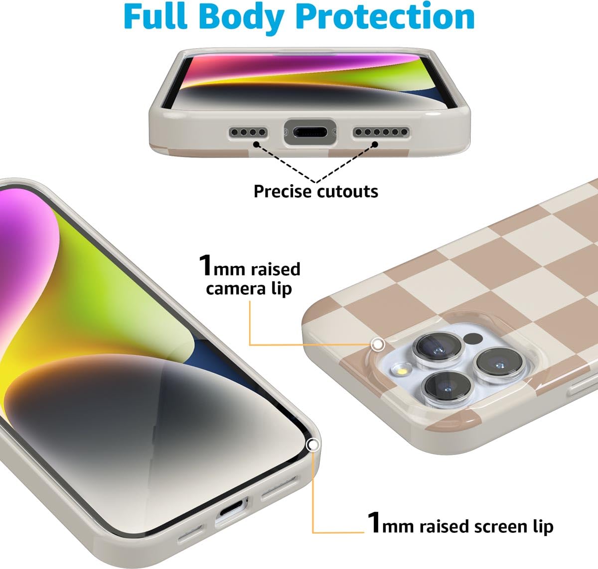 Foto 3 | Funda Para Teléfono Casely Fit Check Classic Ultra Slim Para Iphone 16 Pro Max - Venta Internacional.