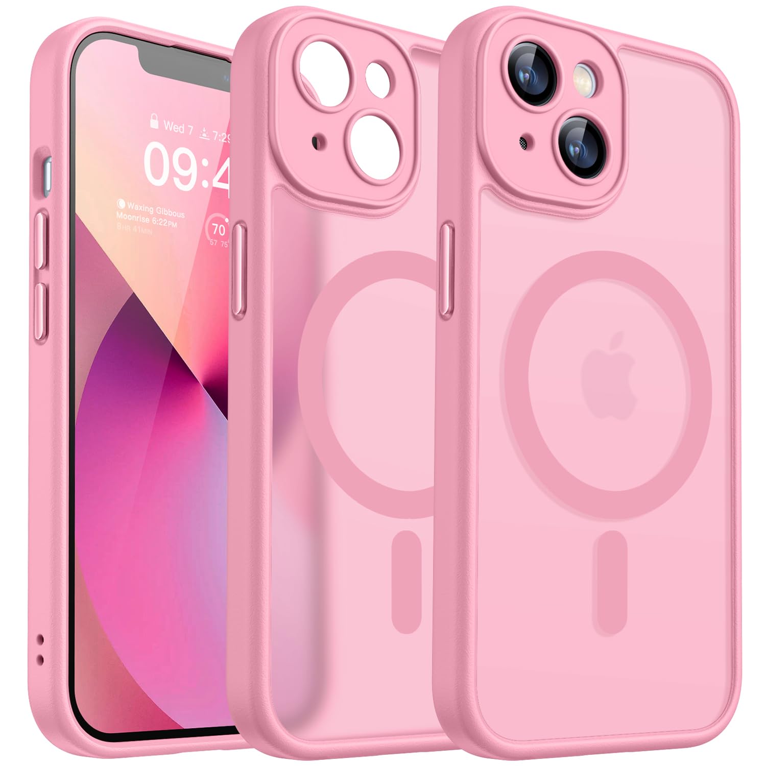 Foto 2 pulgar | Funda Magnética Canshn Para Iphone 13 6.1 - Rosa - Venta Internacional.