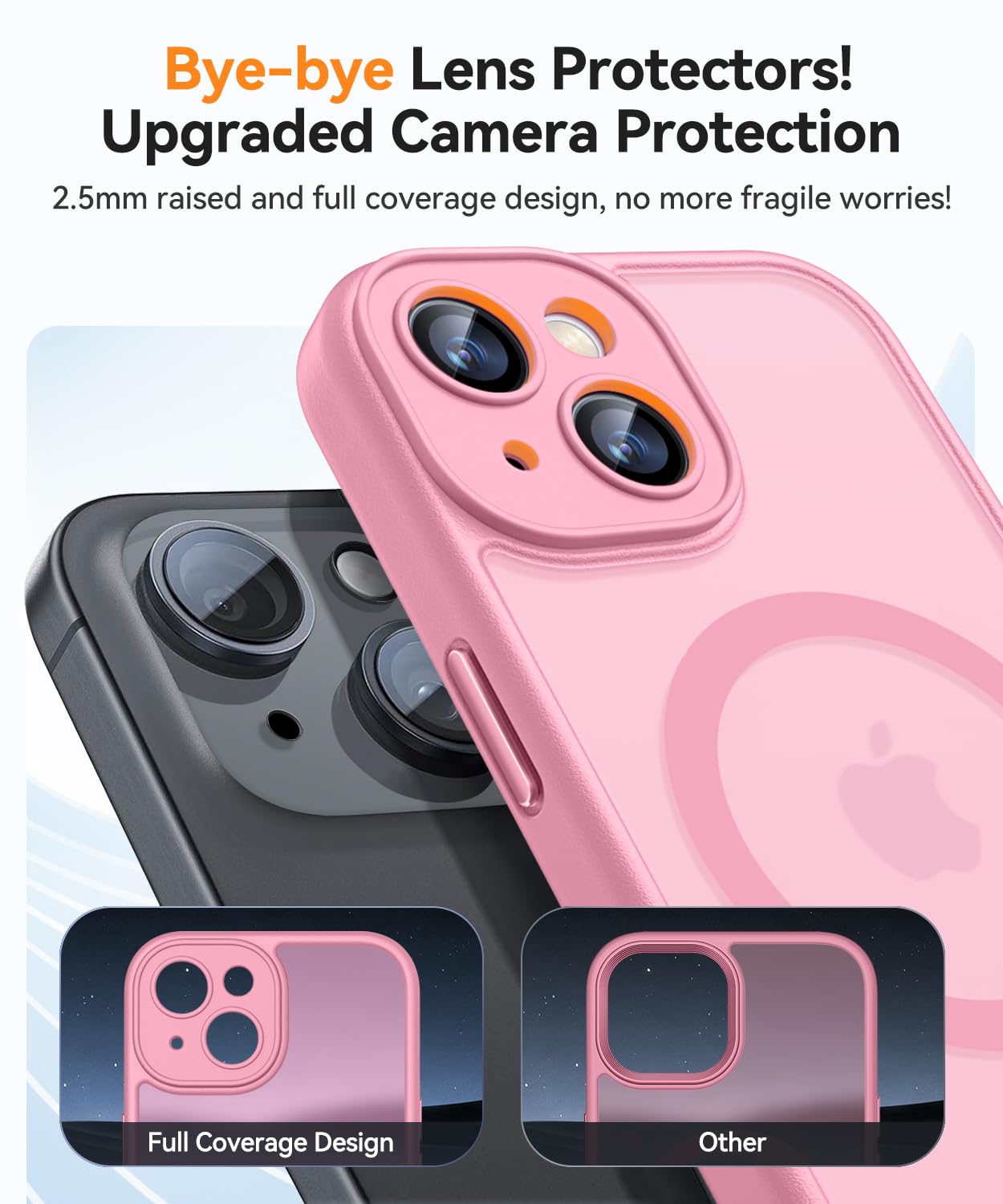 Foto 5 pulgar | Funda Magnética Canshn Para Iphone 13 6.1 - Rosa - Venta Internacional.