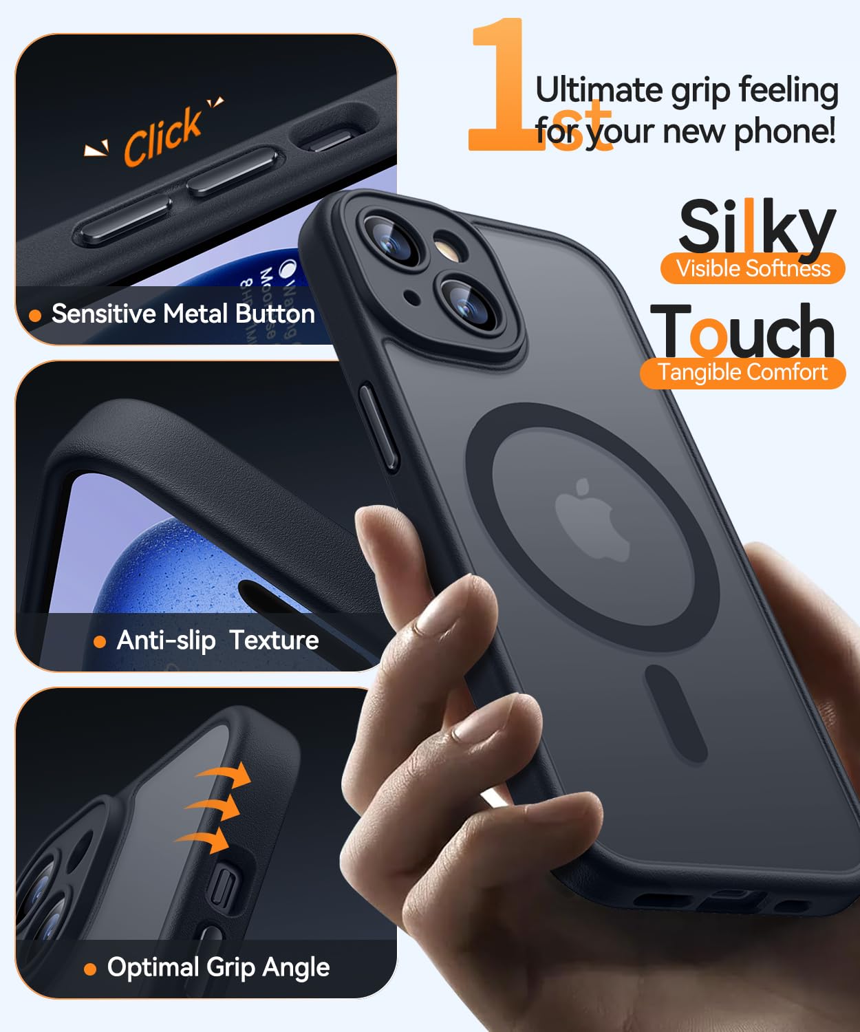 Foto 6 pulgar | Funda Magnética Canshn Para Iphone 15 6.1 - Negra - Venta Internacional.