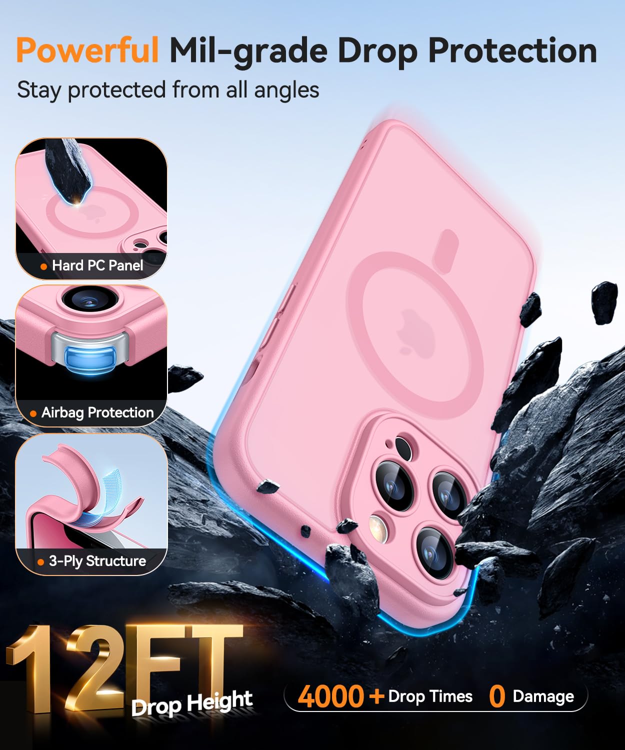 Foto 8 pulgar | Funda Magnética Canshn Compatible Con Iphone 13 Pro De 6.1 Pulgadas - Venta Internacional.