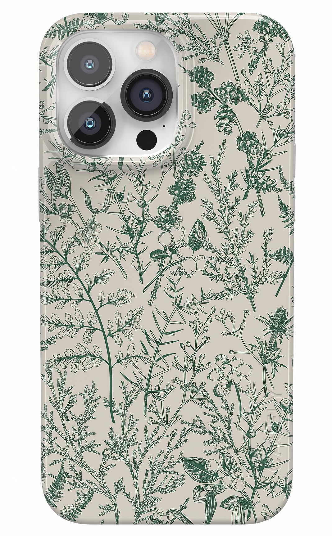 Funda De Teléfono Casely Sage Garden Green Floral Para Iphone 14 Pro - Venta Internacional.