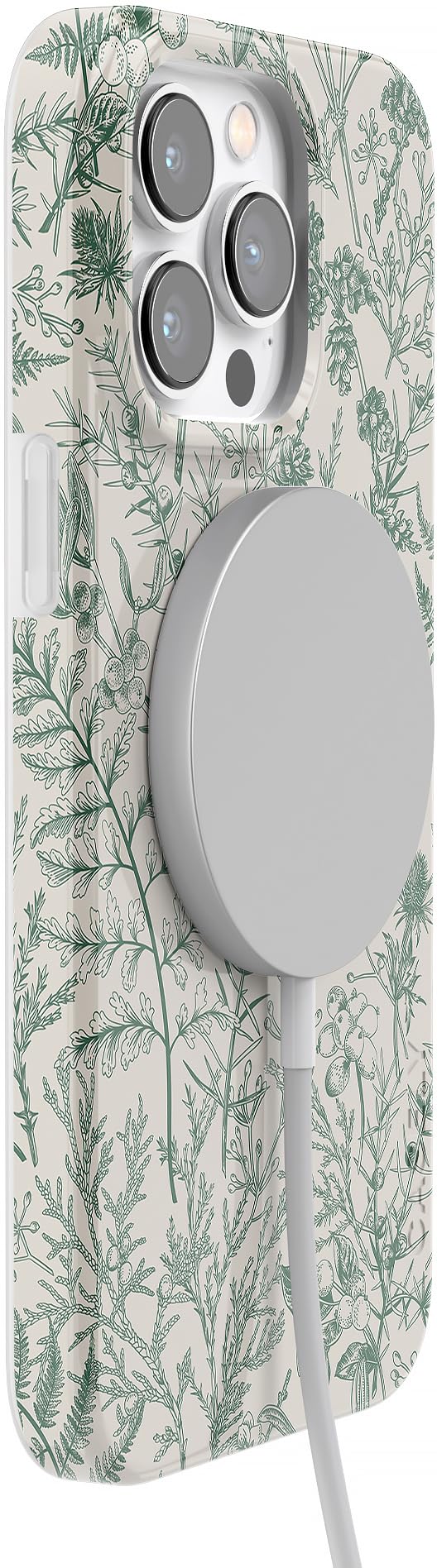 Foto 7 pulgar | Funda De Teléfono Casely Sage Garden Green Floral Para Iphone 14 Pro - Venta Internacional.