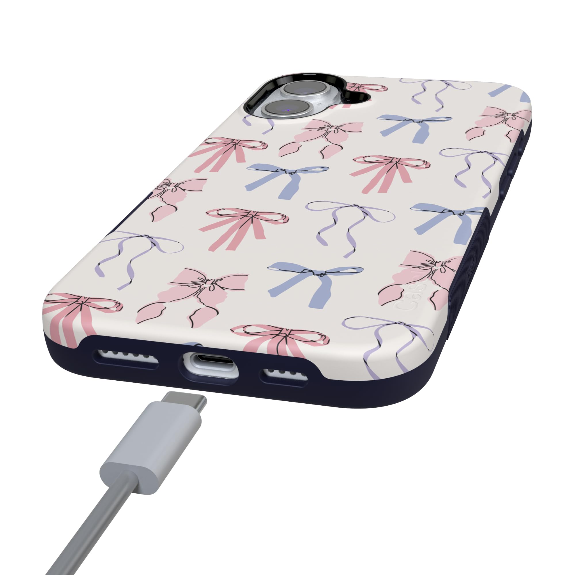 Foto 8 pulgar | Funda De Teléfono Casely Coquette Girlie Pastel Bows Para Iphone 16 Plus - Venta Internacional.