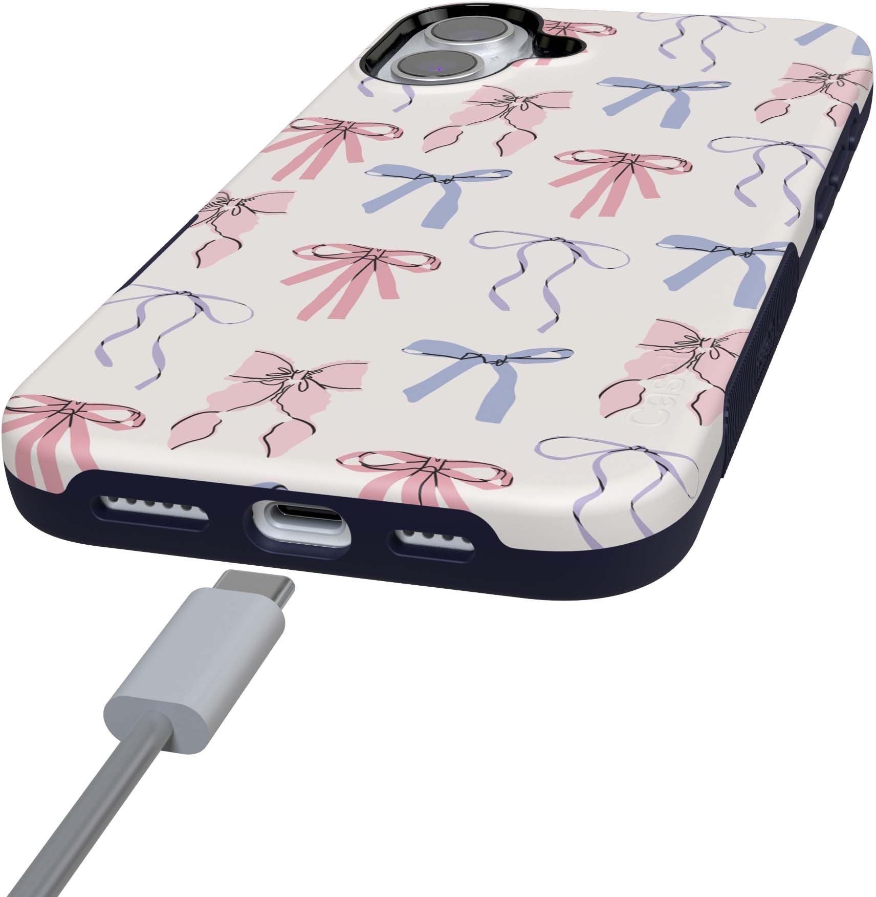 Foto 8 pulgar | Funda De Teléfono Casely Coquette Girlie Pastel Bows Para Iphone 16 - Venta Internacional.