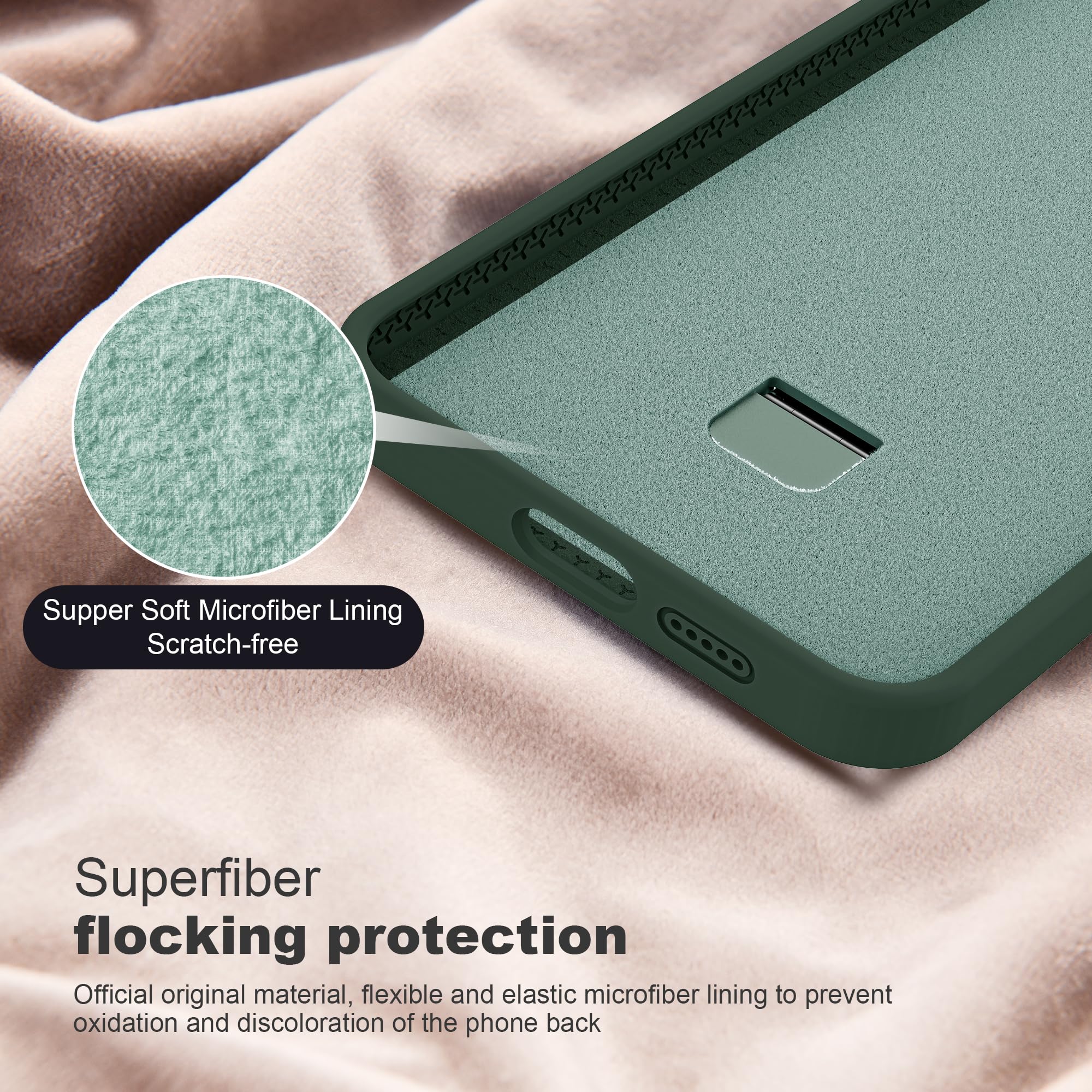 Foto 6 pulgar | Funda De Teléfono Skylmw Para Samsung Galaxy S24 Plus Silicone Green - Venta Internacional.