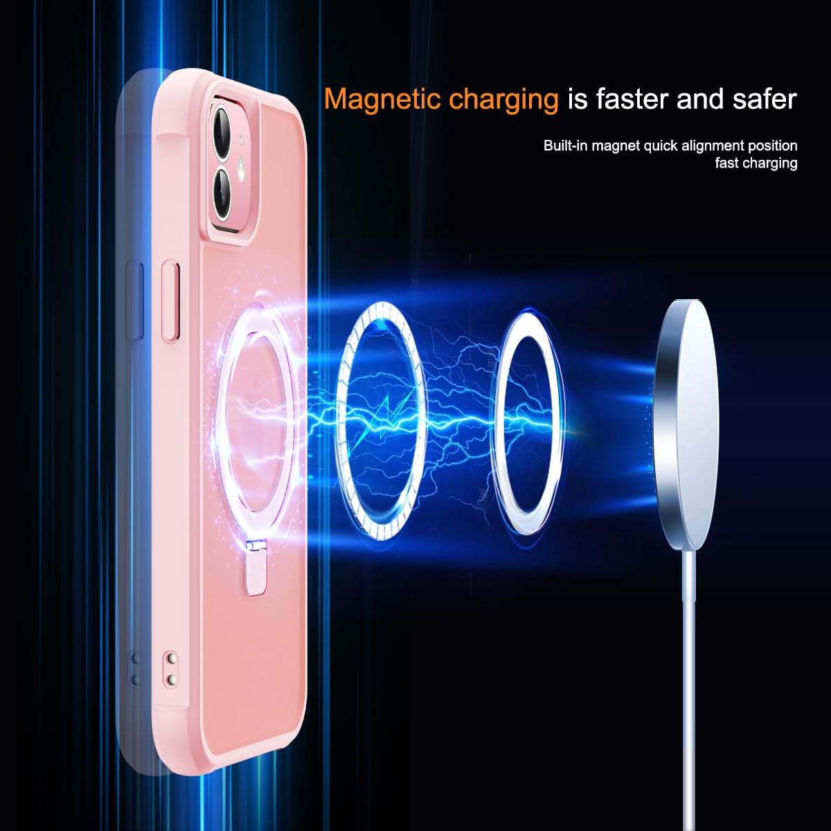 Foto 4 pulgar | Funda De Teléfono Skylmw Compatible Con Iphone 12/12 Pro 6.1 Rosa - Venta Internacional.