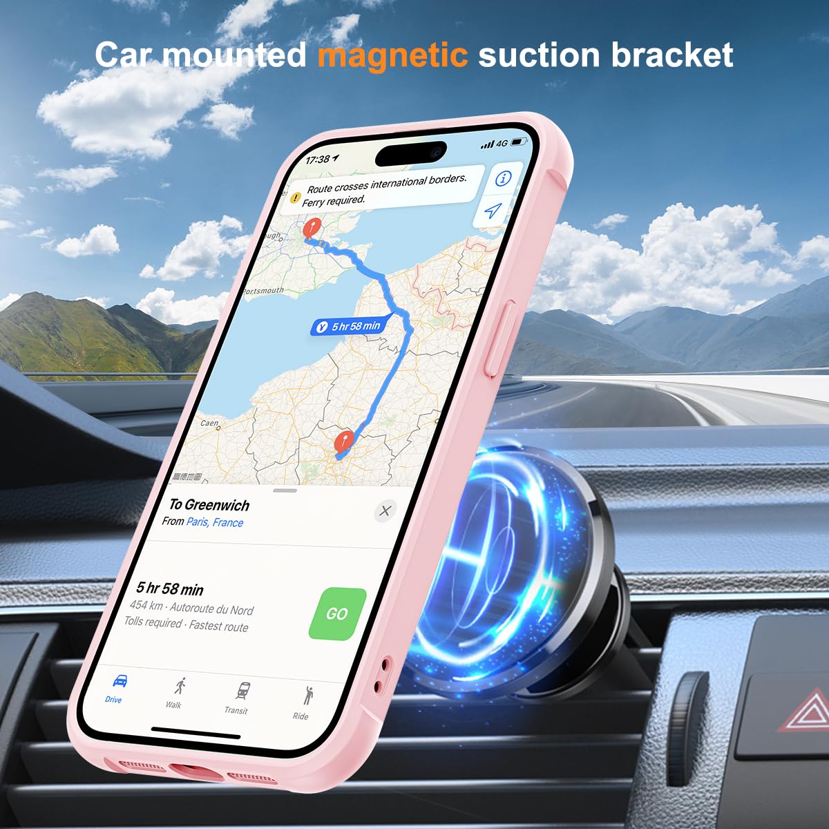 Foto 5 pulgar | Funda De Teléfono Skylmw Compatible Con Iphone 12/12 Pro 6.1 Rosa - Venta Internacional.
