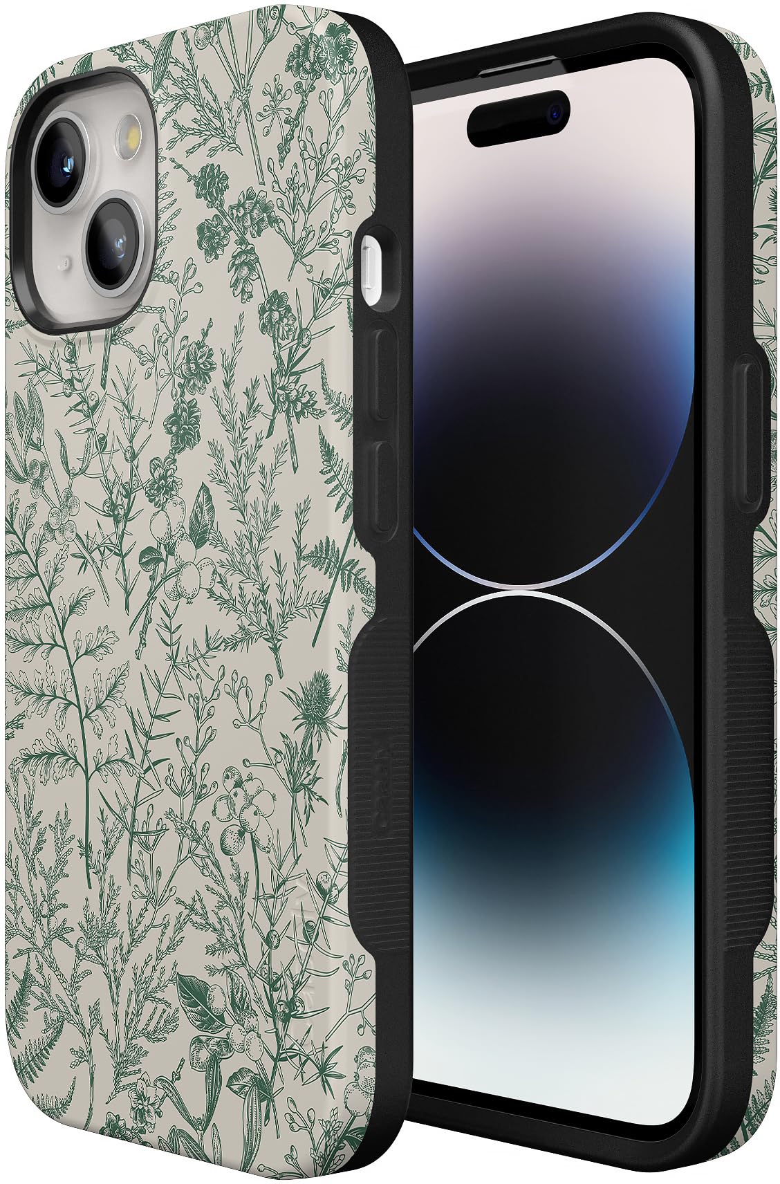 Foto 6 pulgar | Funda De Teléfono Casely Sage Garden Green Floral Para Iphone 15 - Venta Internacional.