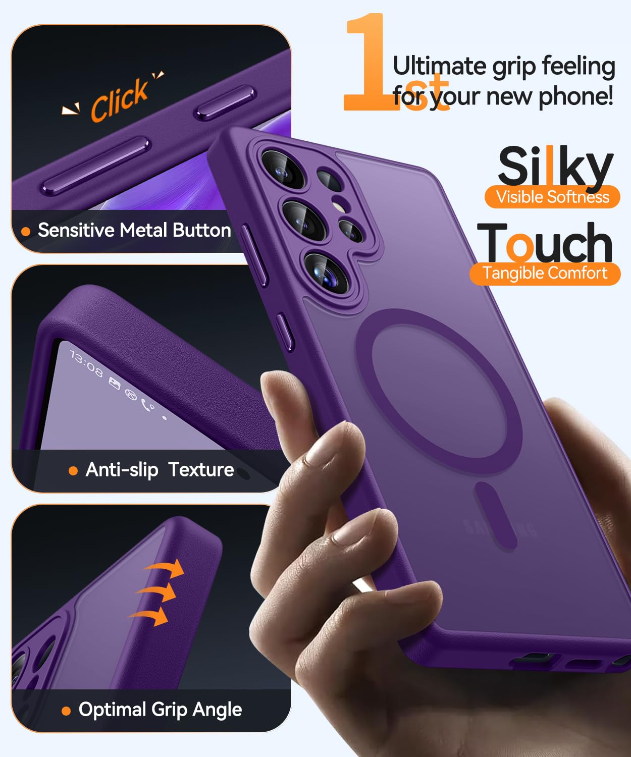 Foto 8 pulgar | Funda De Teléfono Canshn Diseñada Para Samsung Galaxy S25 Ultra - Venta Internacional.
