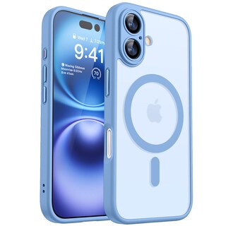 Foto 1 | Funda Magnética Canshn Para Iphone 16 A Prueba De Golpes, Color Azul Claro - Venta Internacional.