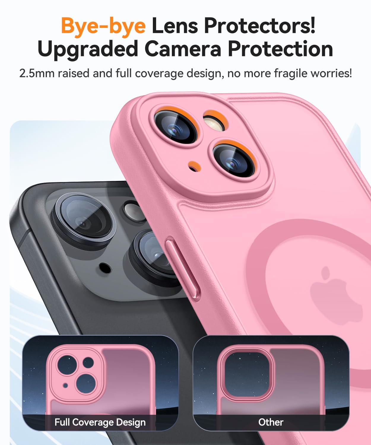 Foto 4 pulgar | Funda Magnética Canshn Para Iphone 15 6.1 - Rosa - Venta Internacional.