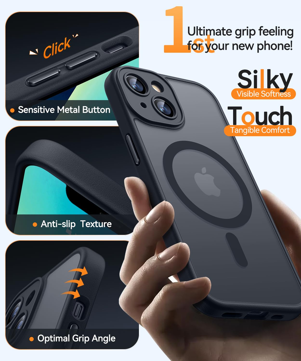 Foto 6 | Funda Magnética Canshn Para Iphone 13 6.1 - Negra - Venta Internacional.