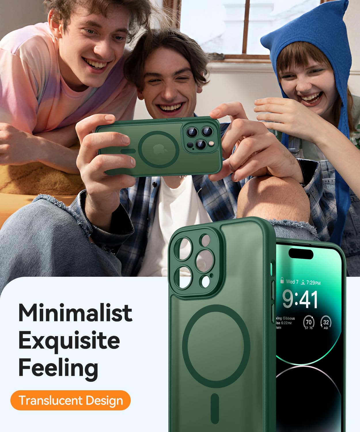Foto 7 | Funda Magnética Canshn Compatible Con Iphone 14 Pro Max - Venta Internacional.