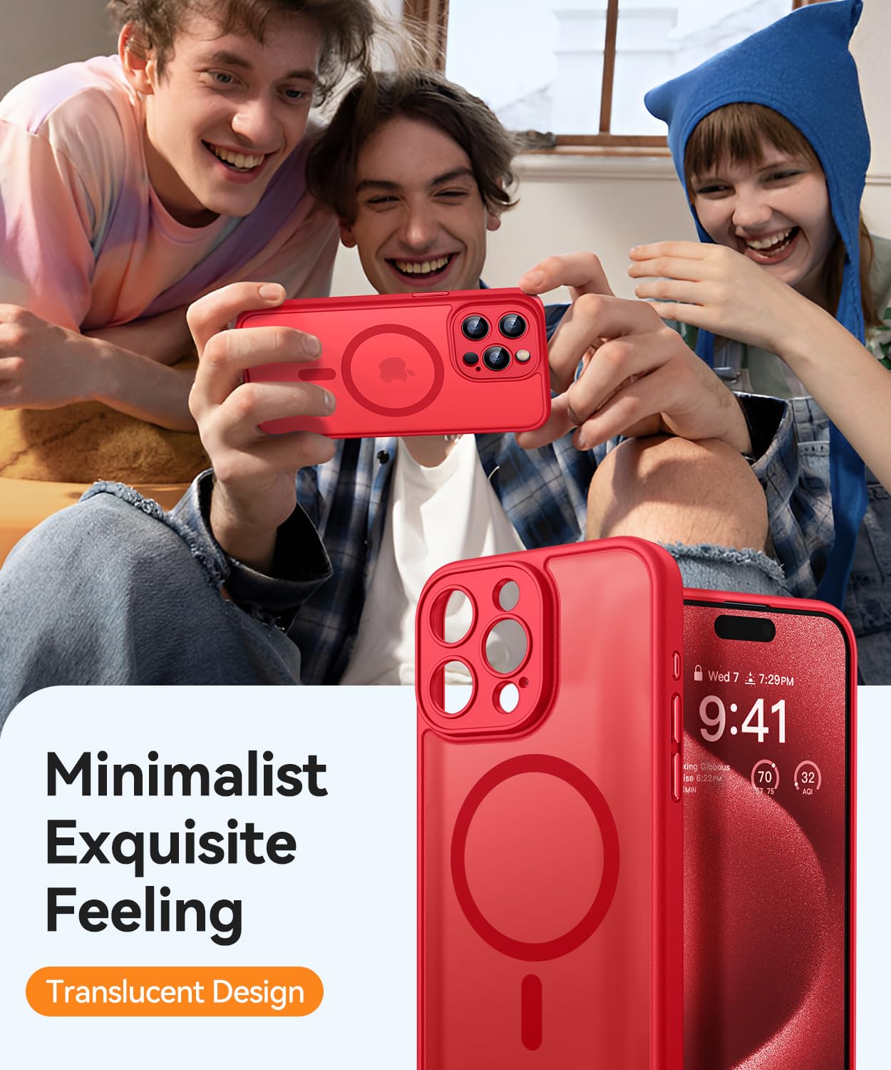Foto 8 pulgar | Funda Magnética Canshn Compatible Con Iphone 15 Pro Max - Venta Internacional.