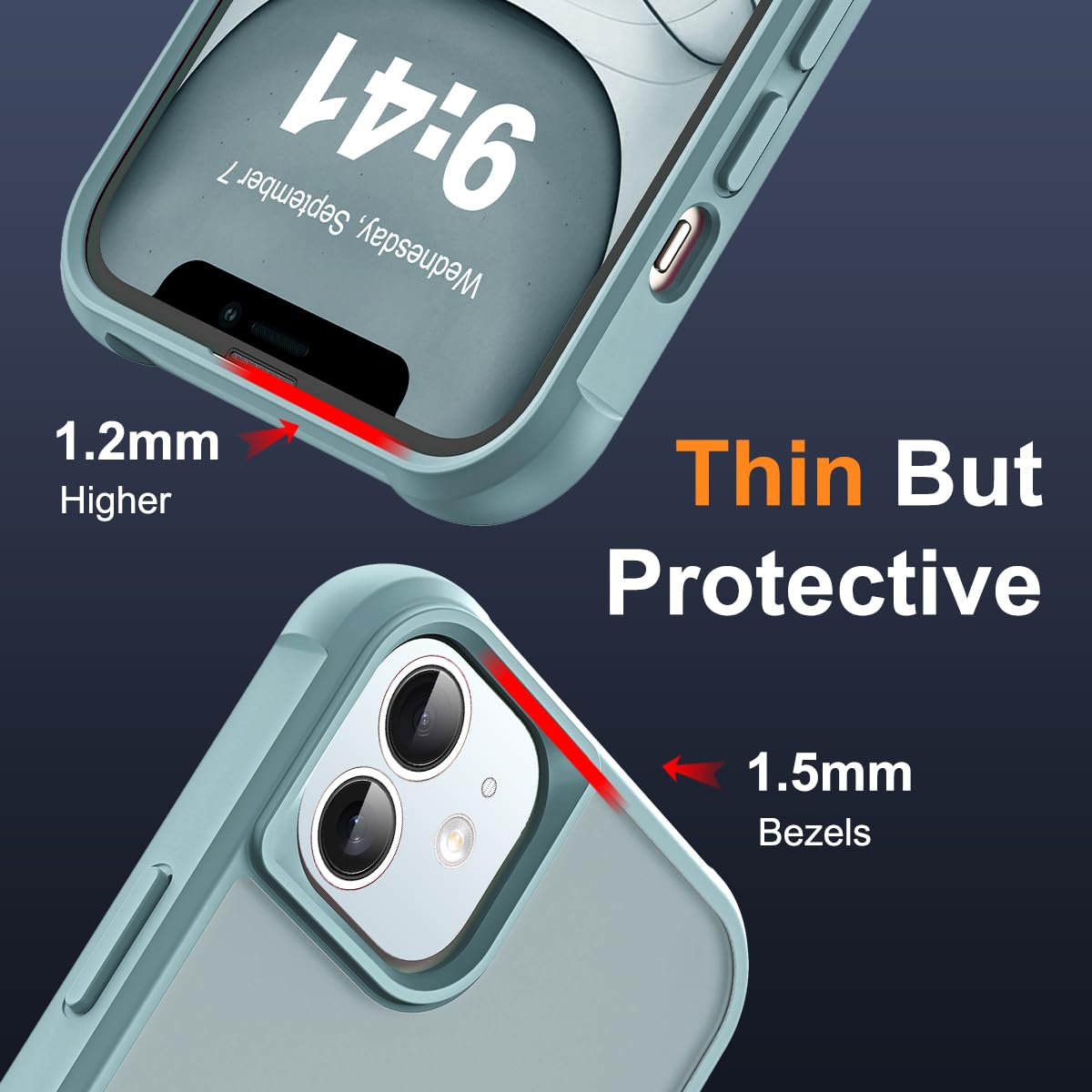 Foto 7 pulgar | Funda De Teléfono Skylmw Compatible Con Iphone 11 6.1 Azul - Venta Internacional.