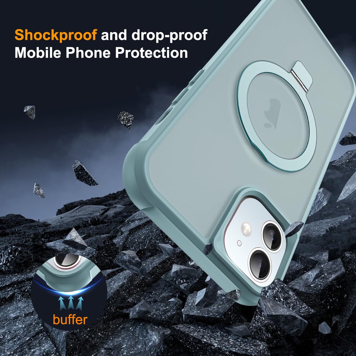 Foto 8 pulgar | Funda De Teléfono Skylmw Compatible Con Iphone 11 6.1 Azul - Venta Internacional.