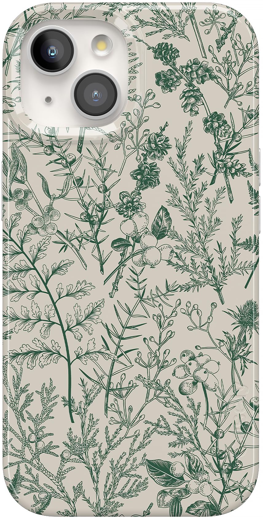Foto 2 pulgar | Funda De Teléfono Casely Sage Garden Green Floral Para Iphone 15 - Venta Internacional.