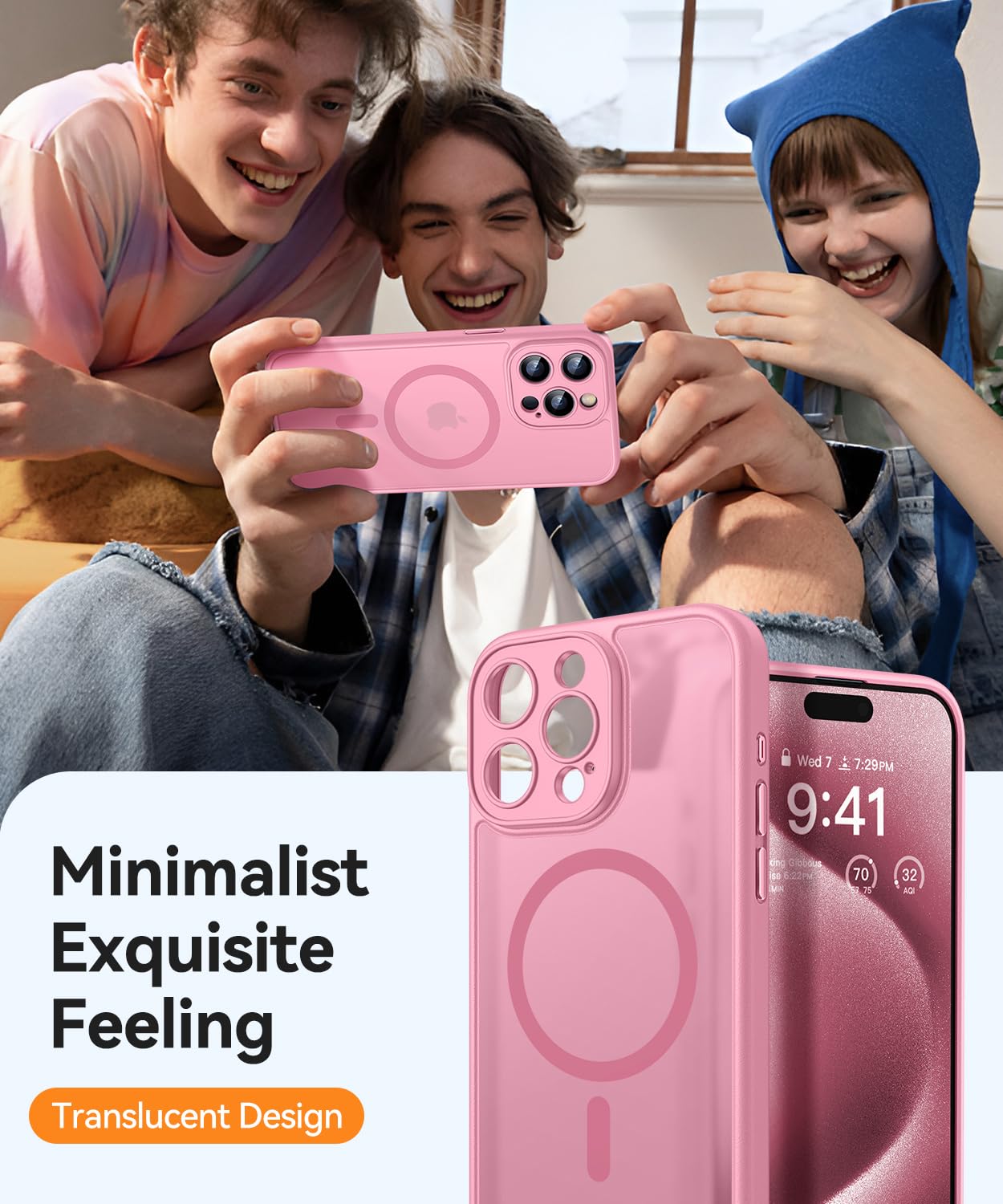 Foto 8 pulgar | Funda Magnética Canshn Compatible Con Iphone 15 Pro Max - Venta Internacional.