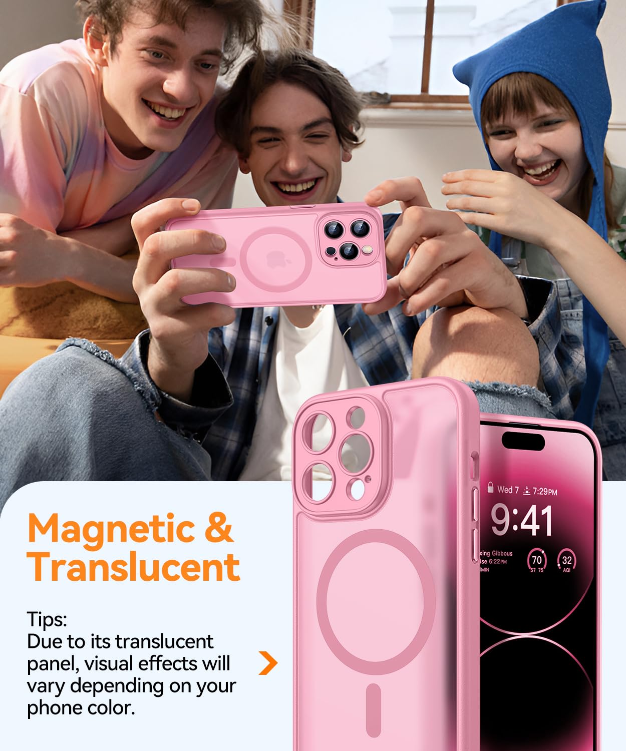 Foto 4 pulgar | Funda Magnética Canshn Compatible Con Iphone 14 Pro Max - Venta Internacional.