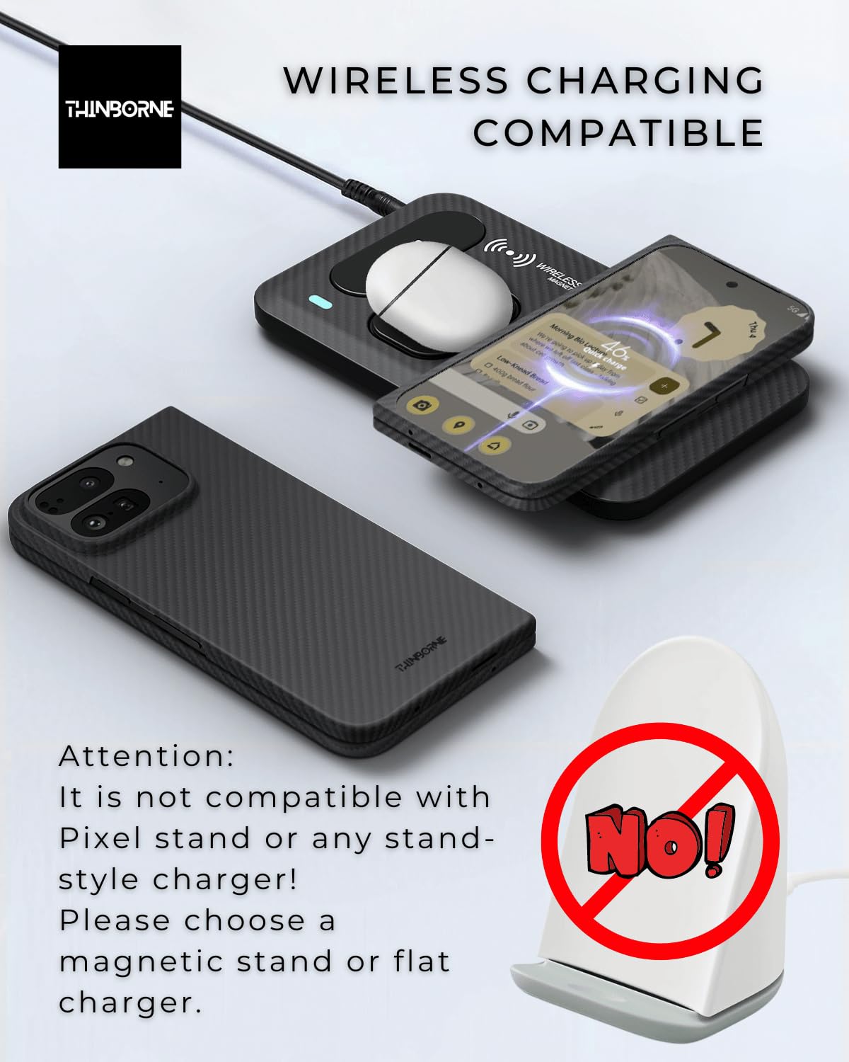 Foto 7 pulgar | Funda Thinborne Compatible Con Pixel 9 Pro Fold 600d Aramid  - Venta Internacional.
