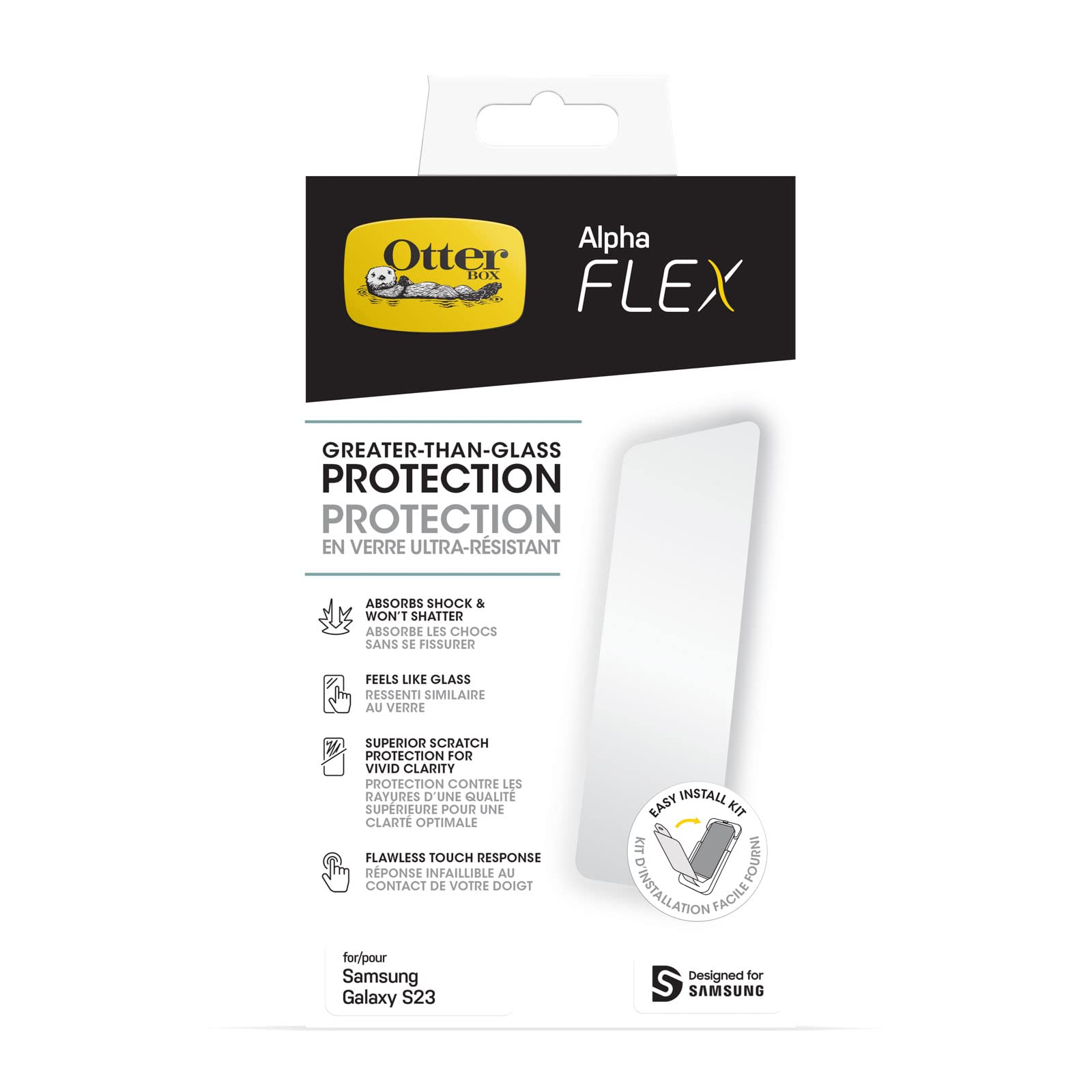 Foto 1 | Protector De Pantalla Otterbox Alpha Flex Antimicrobial Galaxy S23 - Venta Internacional.