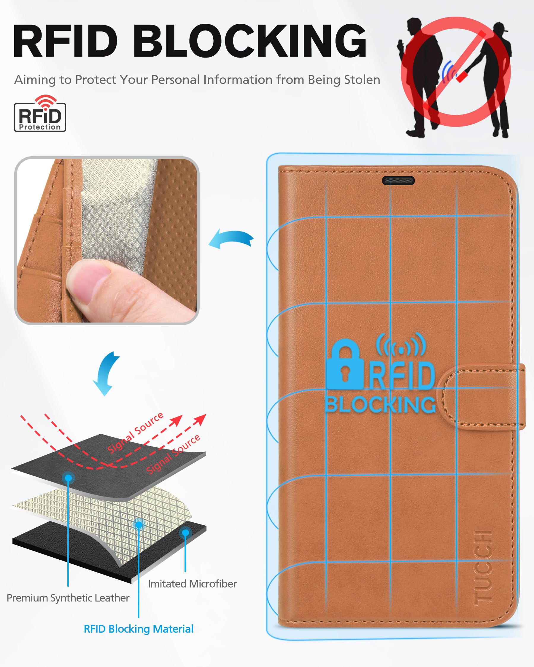 Foto 4 pulgar | Funda Tipo Cartera Tucch Para Iphone 13 De 6.1 Pulgadas 5g Con Tarjetero - Venta Internacional.