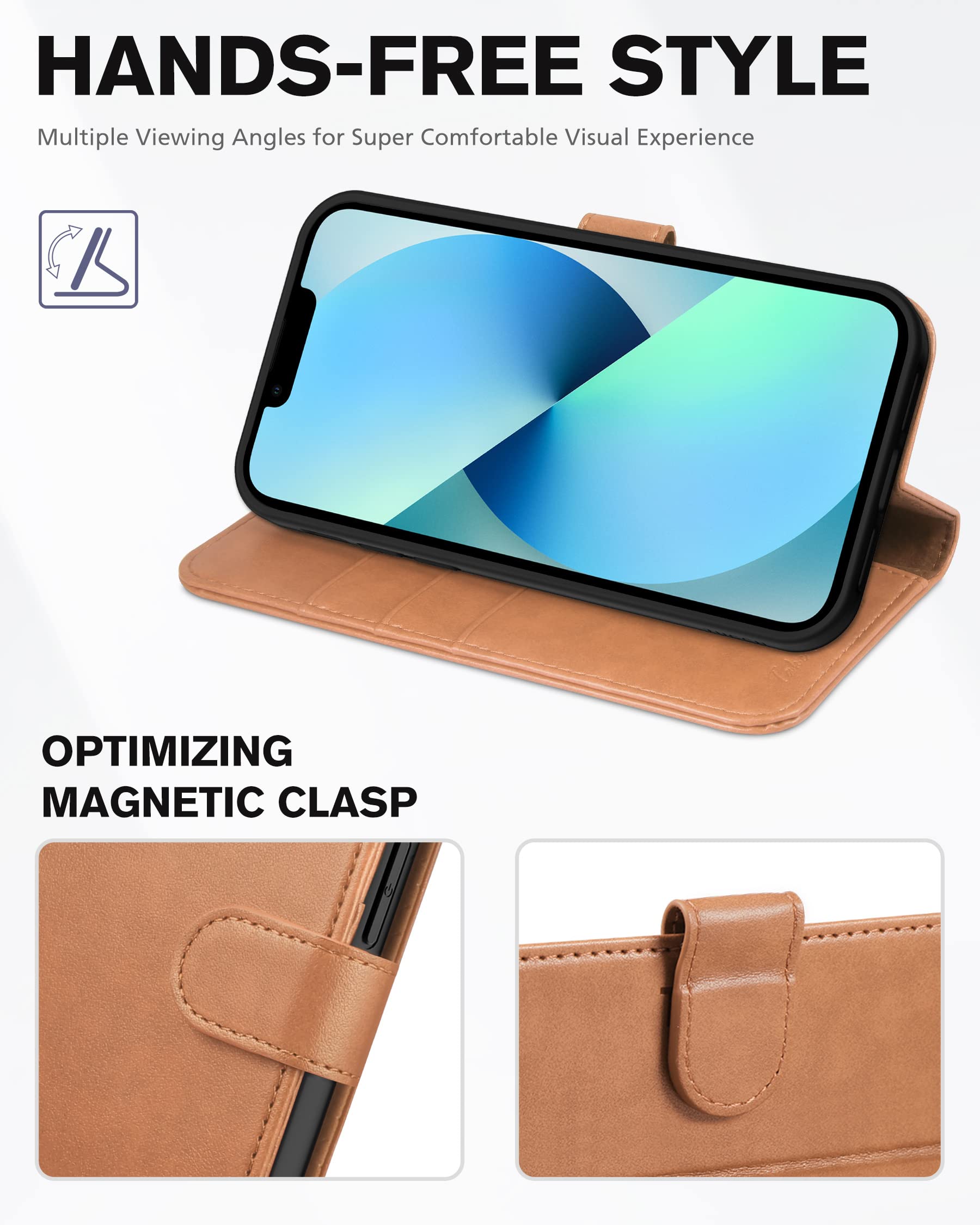 Foto 6 pulgar | Funda Tipo Cartera Tucch Para Iphone 13 De 6.1 Pulgadas 5g Con Tarjetero - Venta Internacional.