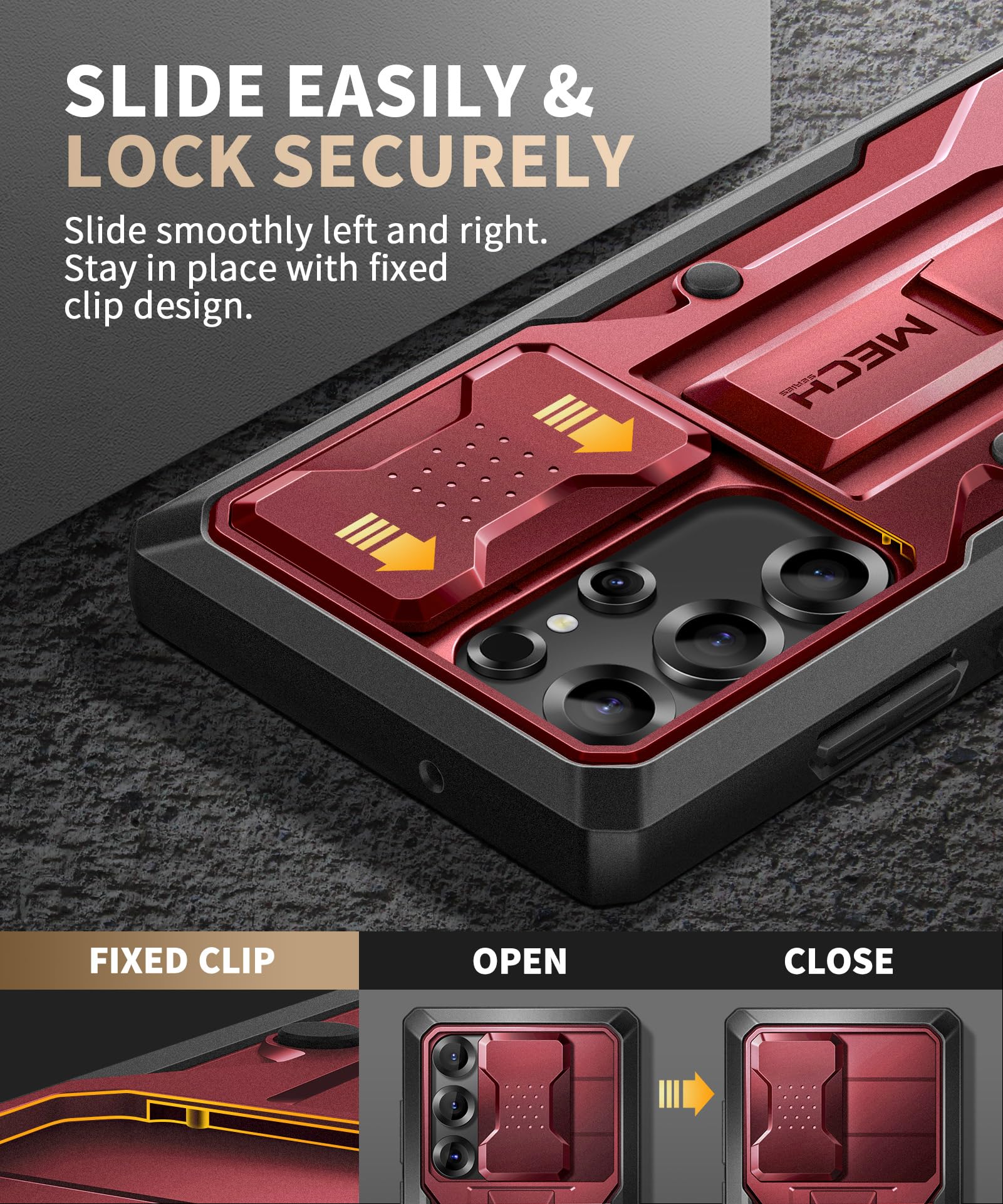 Foto 4 pulgar | Funda De Teléfono Tongate Para Samsung Galaxy S23 Ultra Maroon - Venta Internacional.