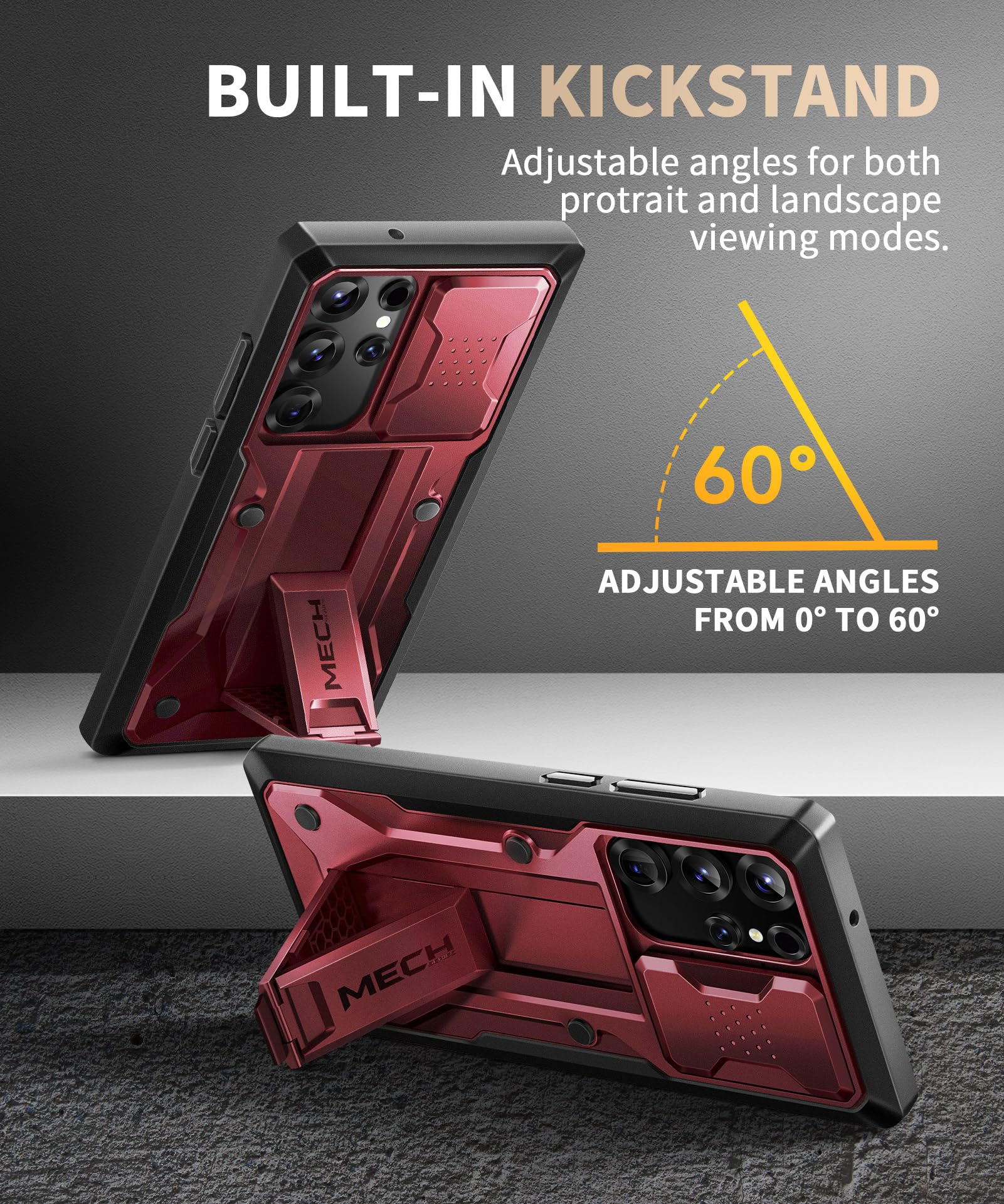 Foto 7 pulgar | Funda De Teléfono Tongate Para Samsung Galaxy S23 Ultra Maroon - Venta Internacional.