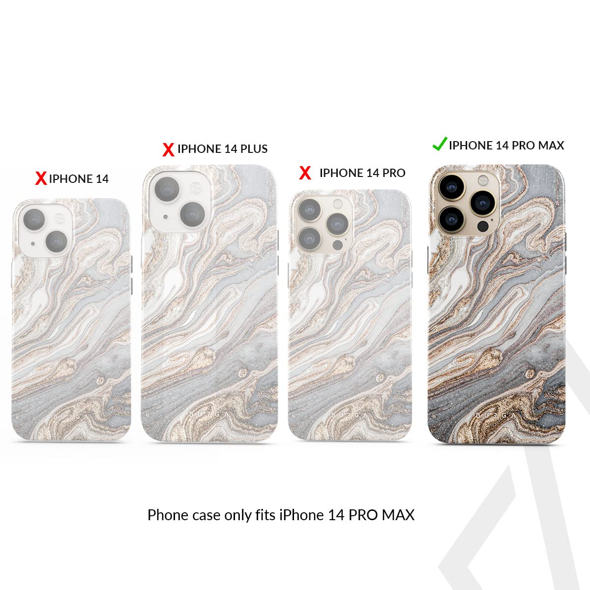 Foto 3 pulgar | Funda Para Teléfono Burga Compatible Con Iphone 14 Pro Max - Negra - Venta Internacional.