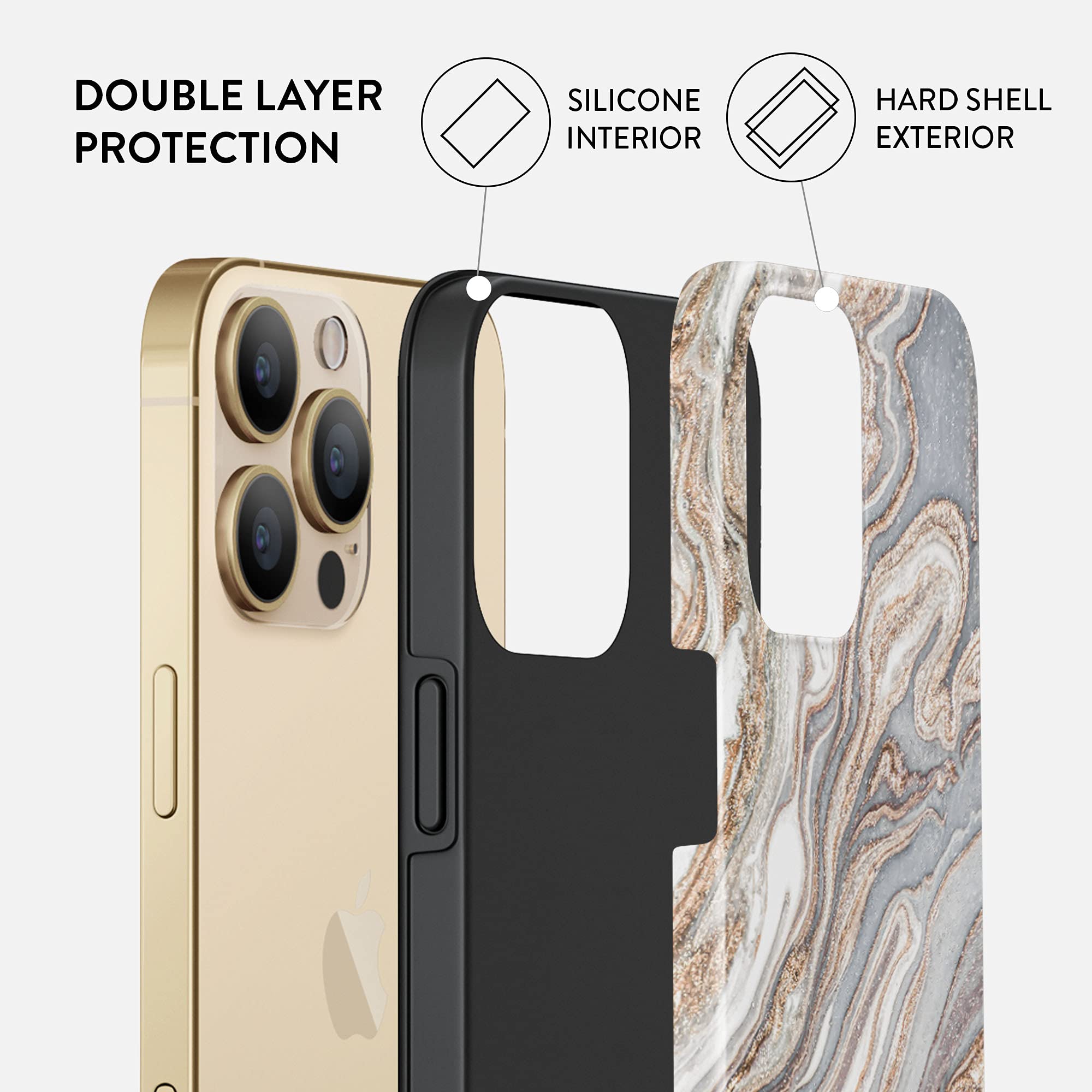 Foto 4 pulgar | Funda Para Teléfono Burga Compatible Con Iphone 14 Pro Max - Negra - Venta Internacional.