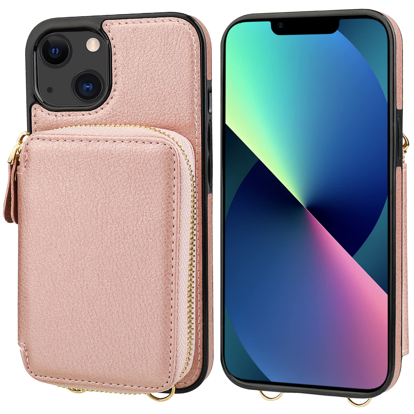 Foto 4 pulgar | Funda Tipo Cartera Bocasal Con Bloqueo Rfid Para Iphone 14/13 De 6.1 Pulgadas - Venta Internacional.