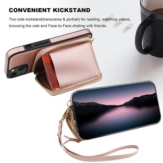 Foto 5 | Funda Tipo Cartera Bocasal Con Bloqueo Rfid Para Iphone 14/13 De 6.1 Pulgadas - Venta Internacional.