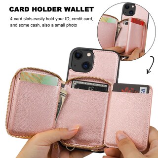 Foto 7 | Funda Tipo Cartera Bocasal Con Bloqueo Rfid Para Iphone 14/13 De 6.1 Pulgadas - Venta Internacional.