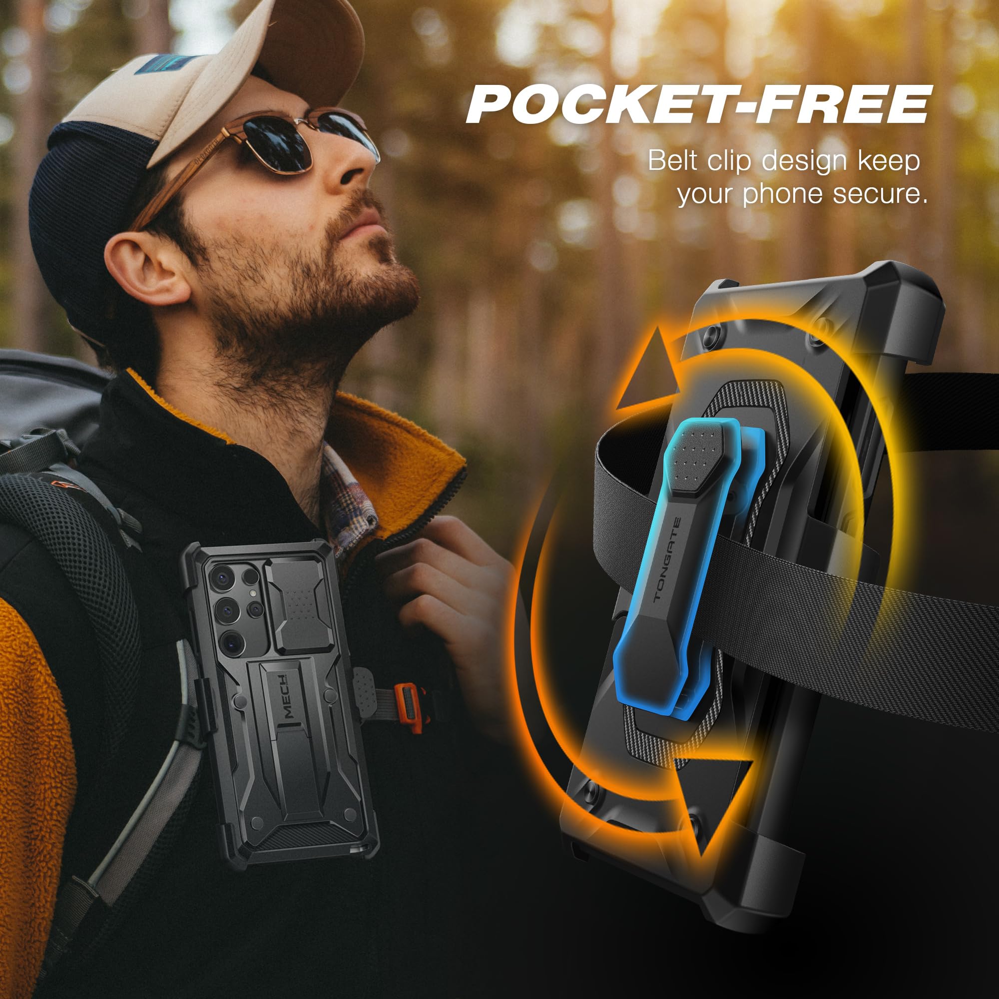 Foto 7 pulgar | Funda De Teléfono Tongate Para Samsung Galaxy S24 Ultra 6.8 Negra - Venta Internacional.