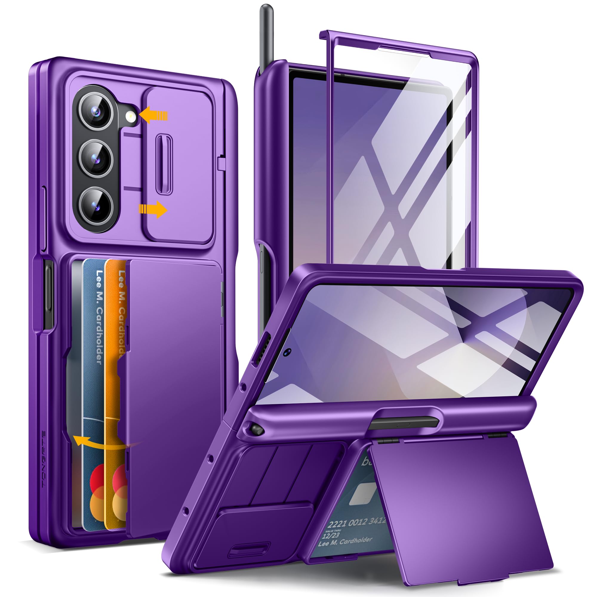 Foto 2 pulgar | Funda De Teléfono Tongate Para Samsung Galaxy Z Fold 6 Purple - Venta Internacional.