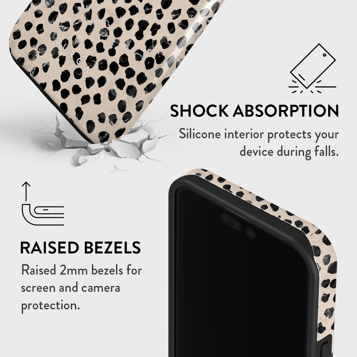 Foto 5 pulgar | Funda Para Teléfono Burga Compatible Con Iphone 15 Pro Max - Negra - Venta Internacional.