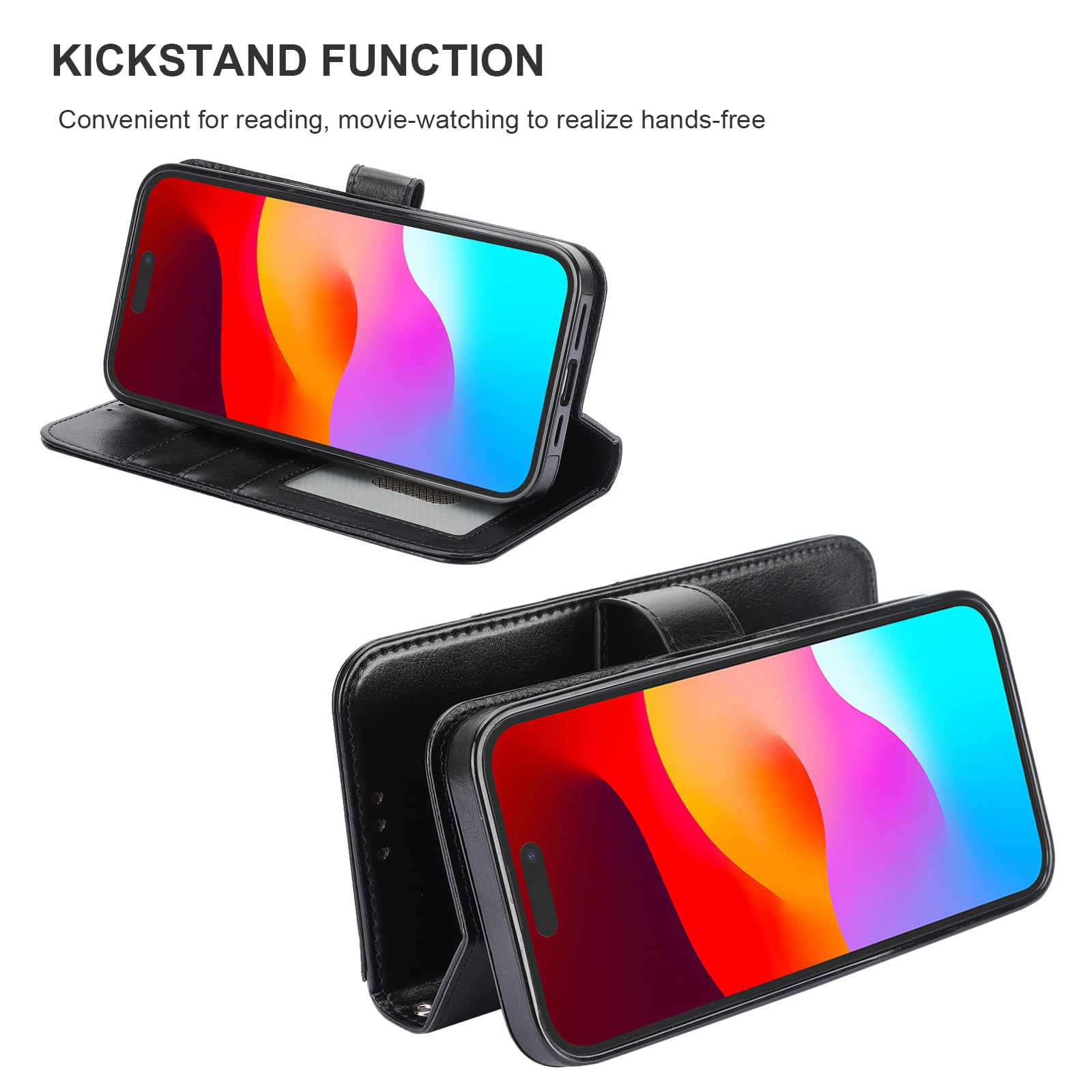 Foto 8 pulgar | Funda Tipo Cartera Bocasal Para Iphone 15 Pro Con Magsafe Black - Venta Internacional.