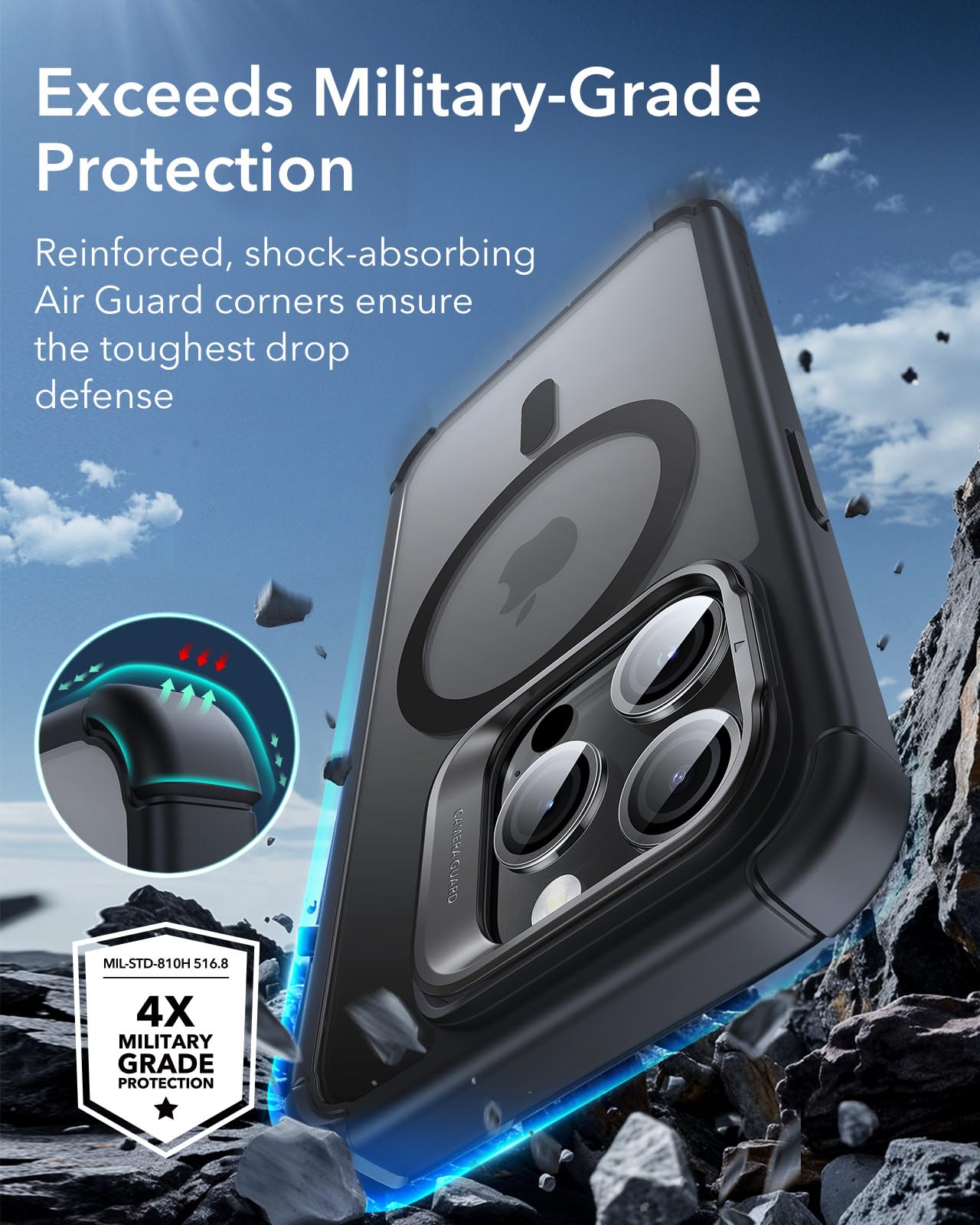 Foto 7 pulgar | Funda Magnética Esr Para Iphone 15 Pro Con Vidrio Templado - Venta Internacional.