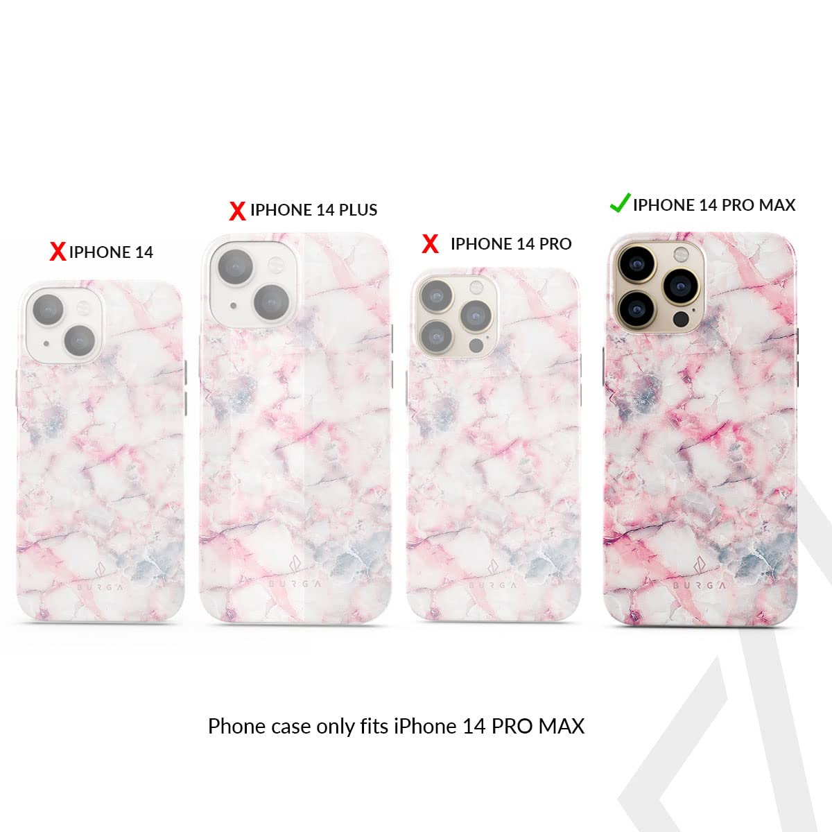 Foto 3 pulgar | Funda De Teléfono Burga Compatible Con Iphone 14 Pro Max Raspberry - Venta Internacional.