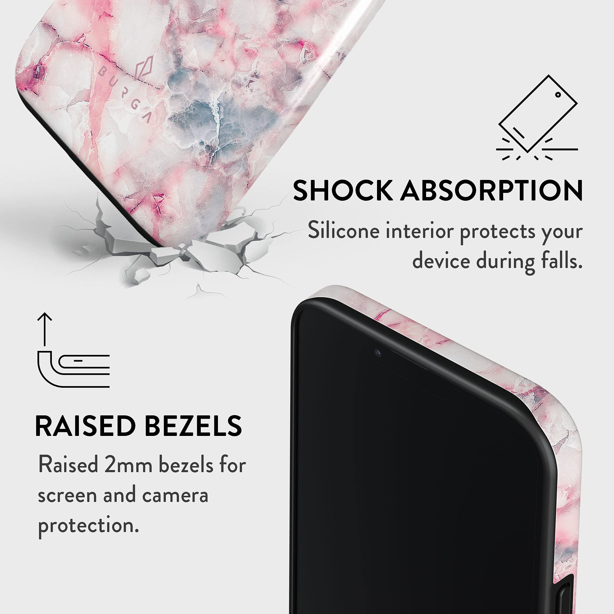 Foto 6 pulgar | Funda De Teléfono Burga Compatible Con Iphone 14 Pro Max Raspberry - Venta Internacional.