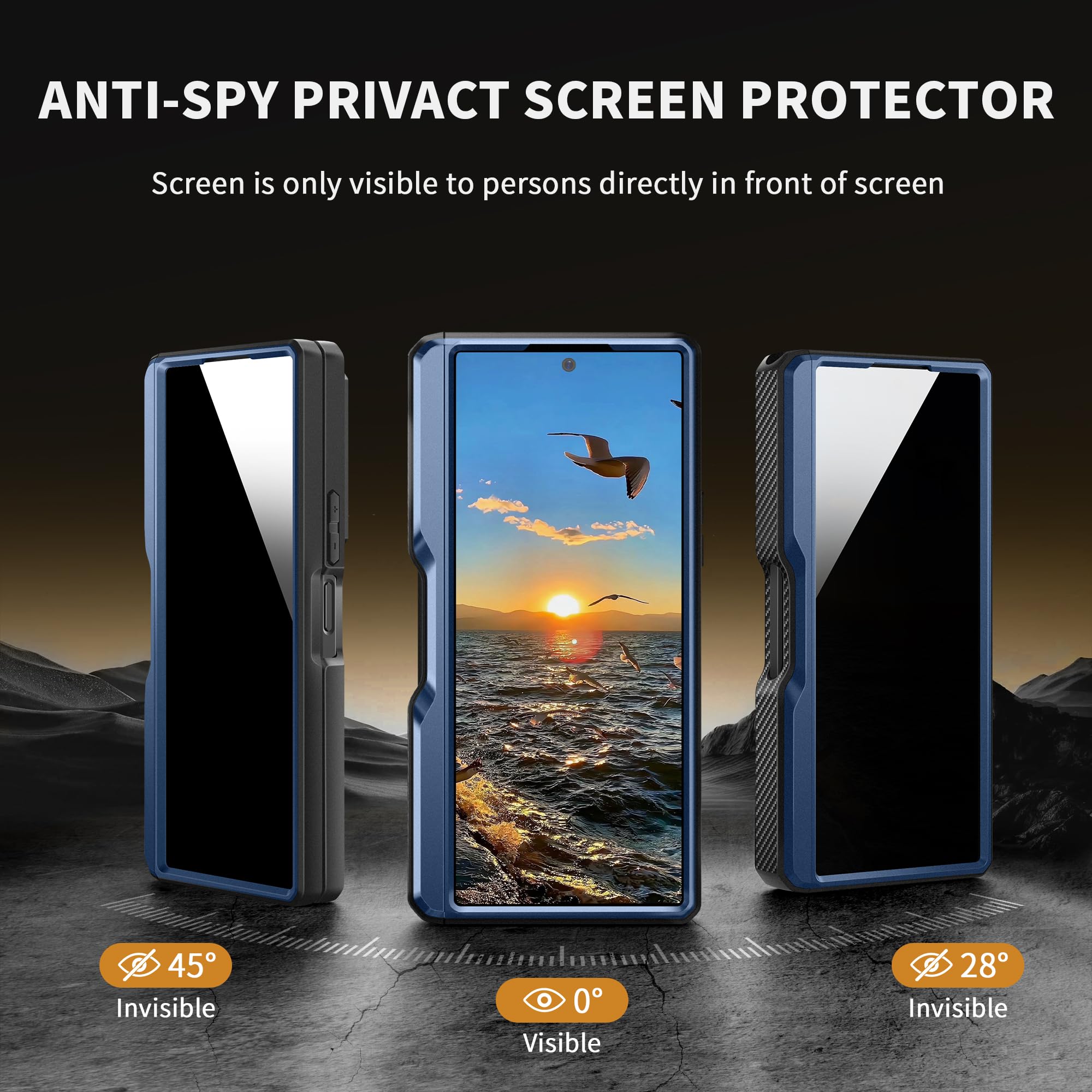 Foto 3 pulgar | Funda De Teléfono Tongate Para Samsung Galaxy Z Fold 6 Azul Con S Pen - Venta Internacional.