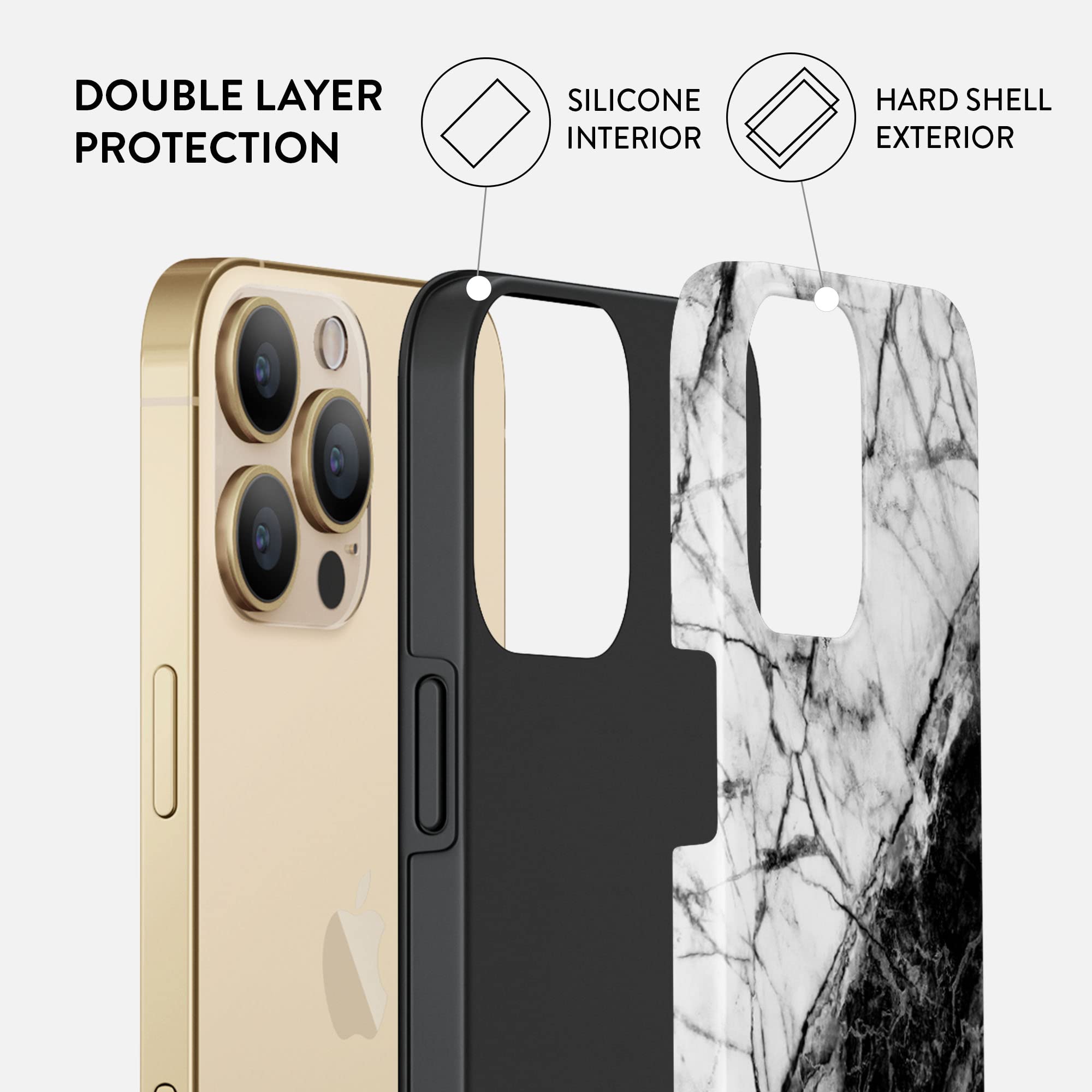 Foto 4 pulgar | Funda Para Teléfono Burga Compatible Con Iphone 14 Pro Max - Negra - Venta Internacional.
